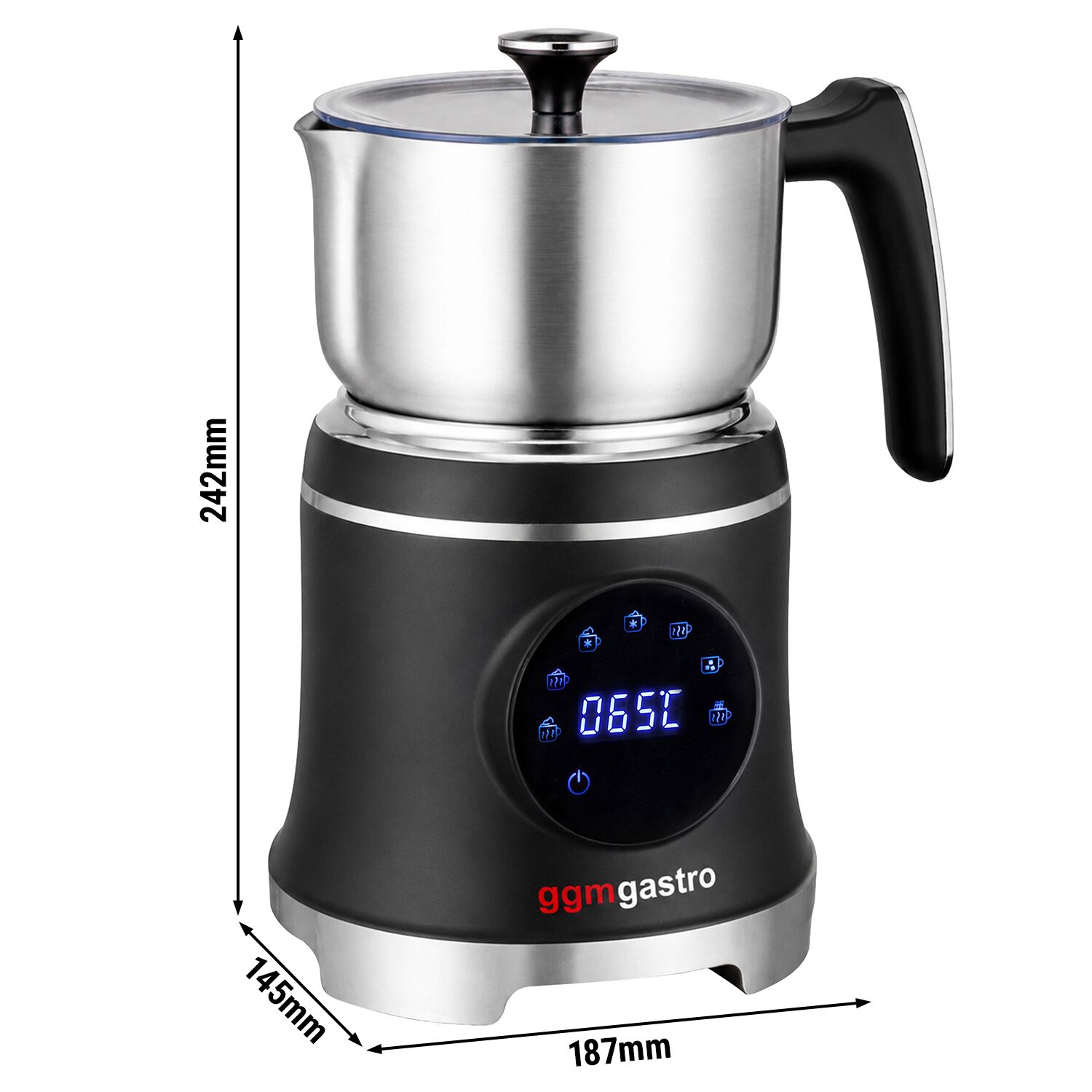 Milchaufschäumer - 600ml - 7 Programme - Touch