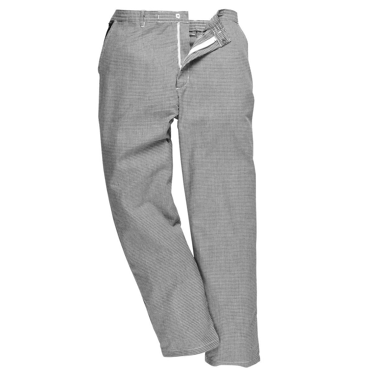 Pantalon de cuisine Unisexe - Noir / Blanc - Taille : 3XL