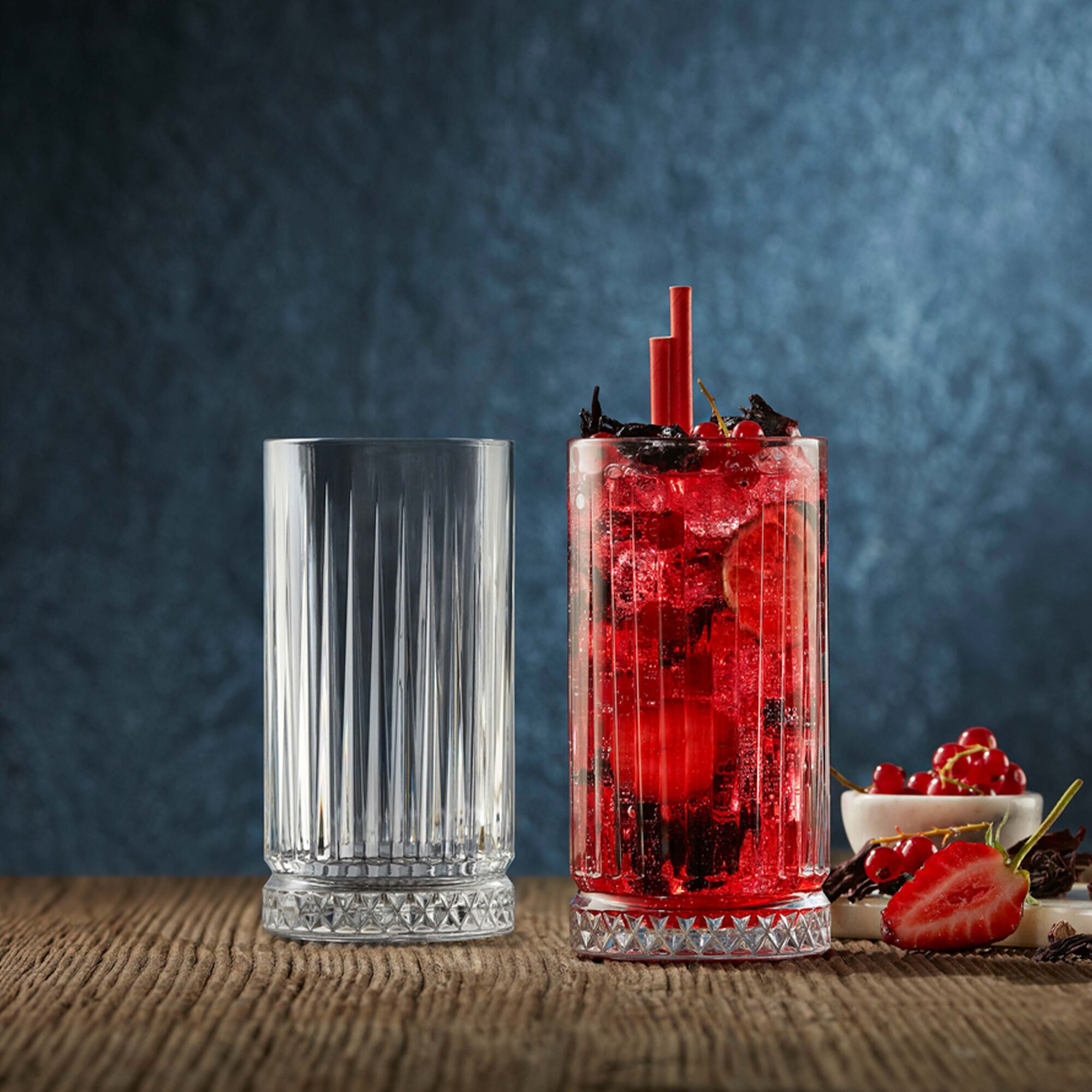 (12 Stück) Longdrinkglas - ELYSIA - 445ml - Transparent