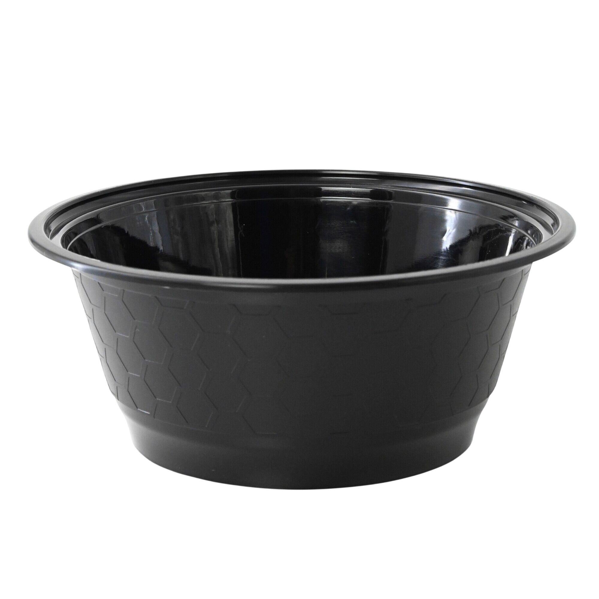 (300 pcs) Barquette réutilisable - 1000ml - Ronde - Noir