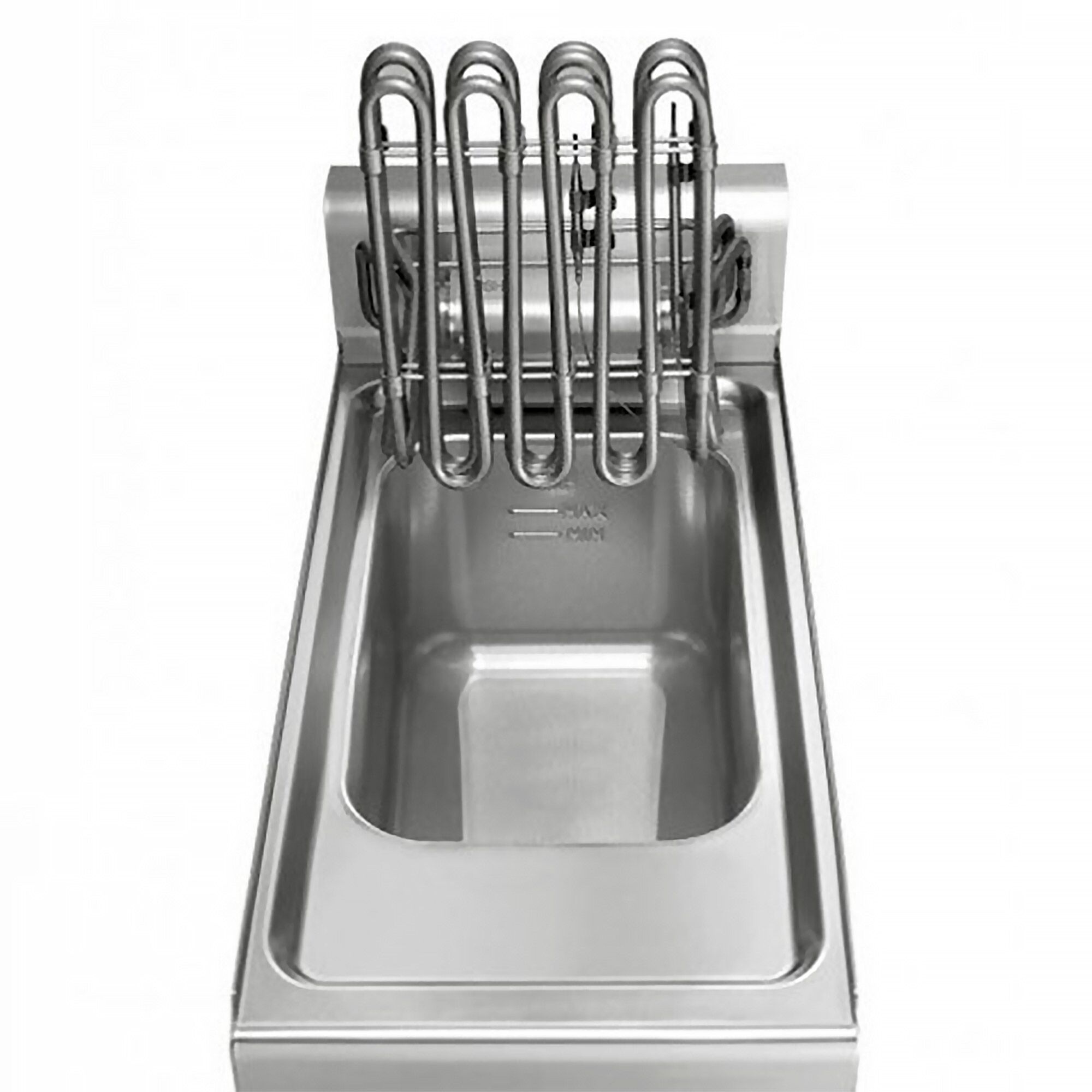 Station de cuisson mobile - 1600 x 850 mm - Hauteur : 1170 mm - incl. friteuse, plaque de cuisson & bain-marie