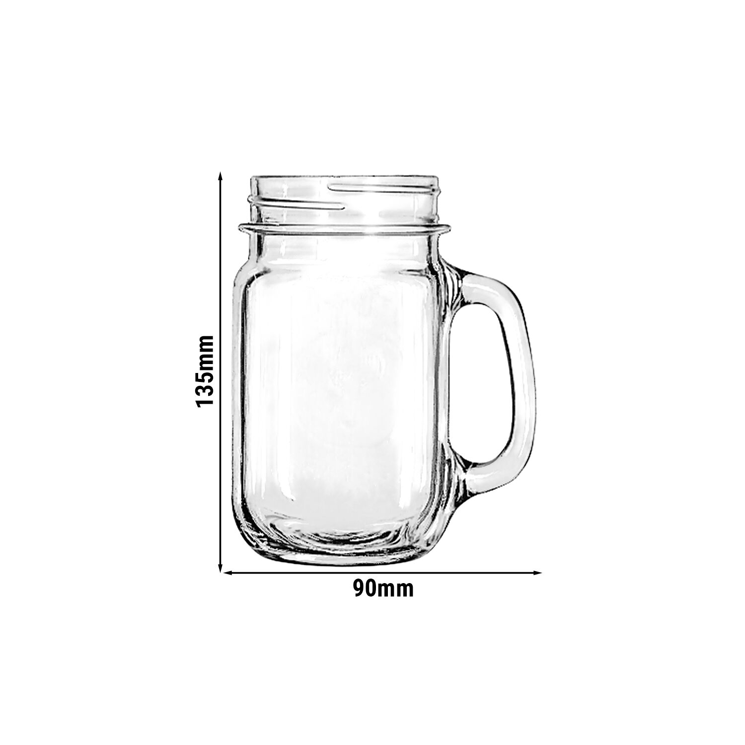 (12 pièces) LIBBEY | DRINKING JARS – Gobelet – 488 ml
