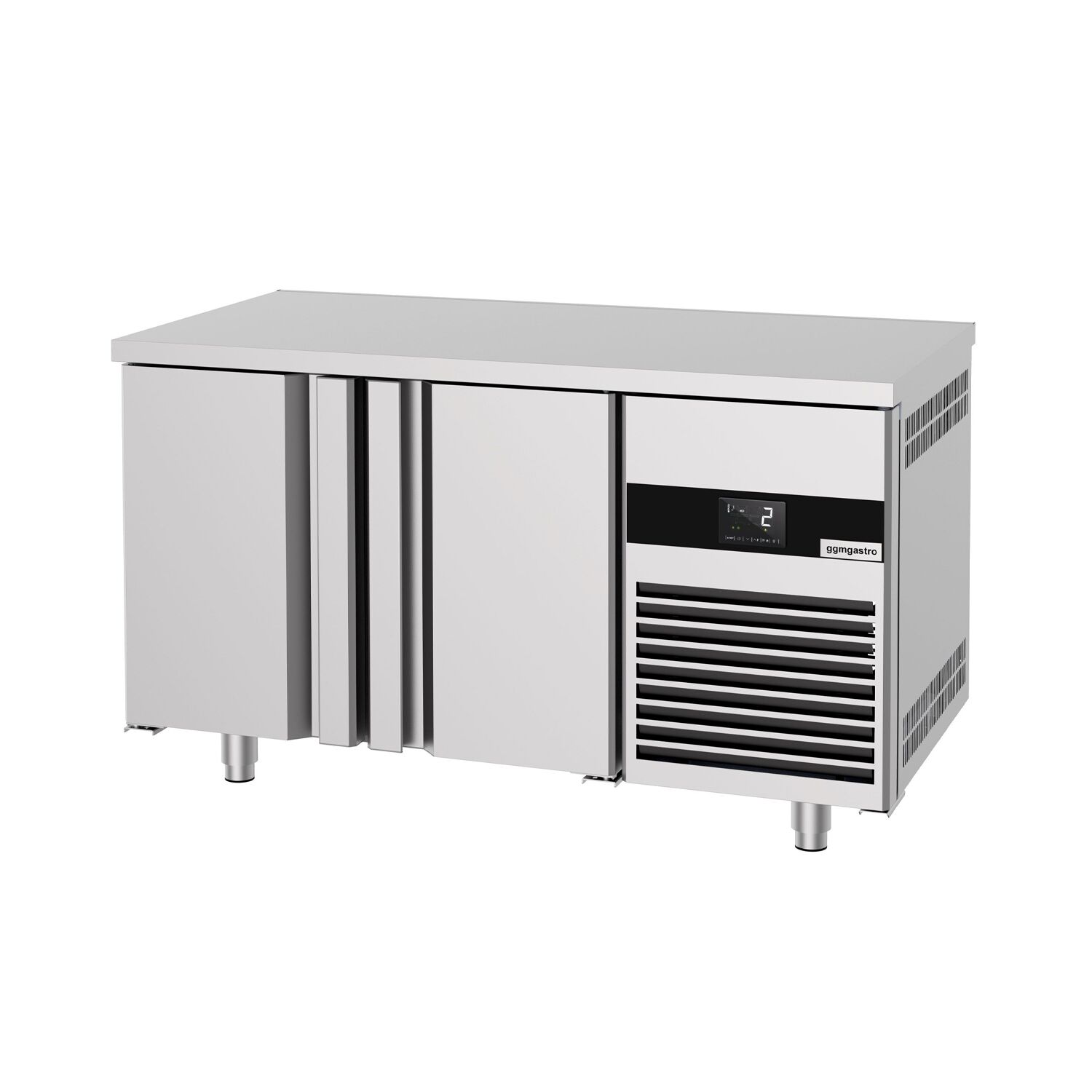 Table réfrigérée de boulangerie PREMIUM - 1550 x 800 mm - avec 2 portes