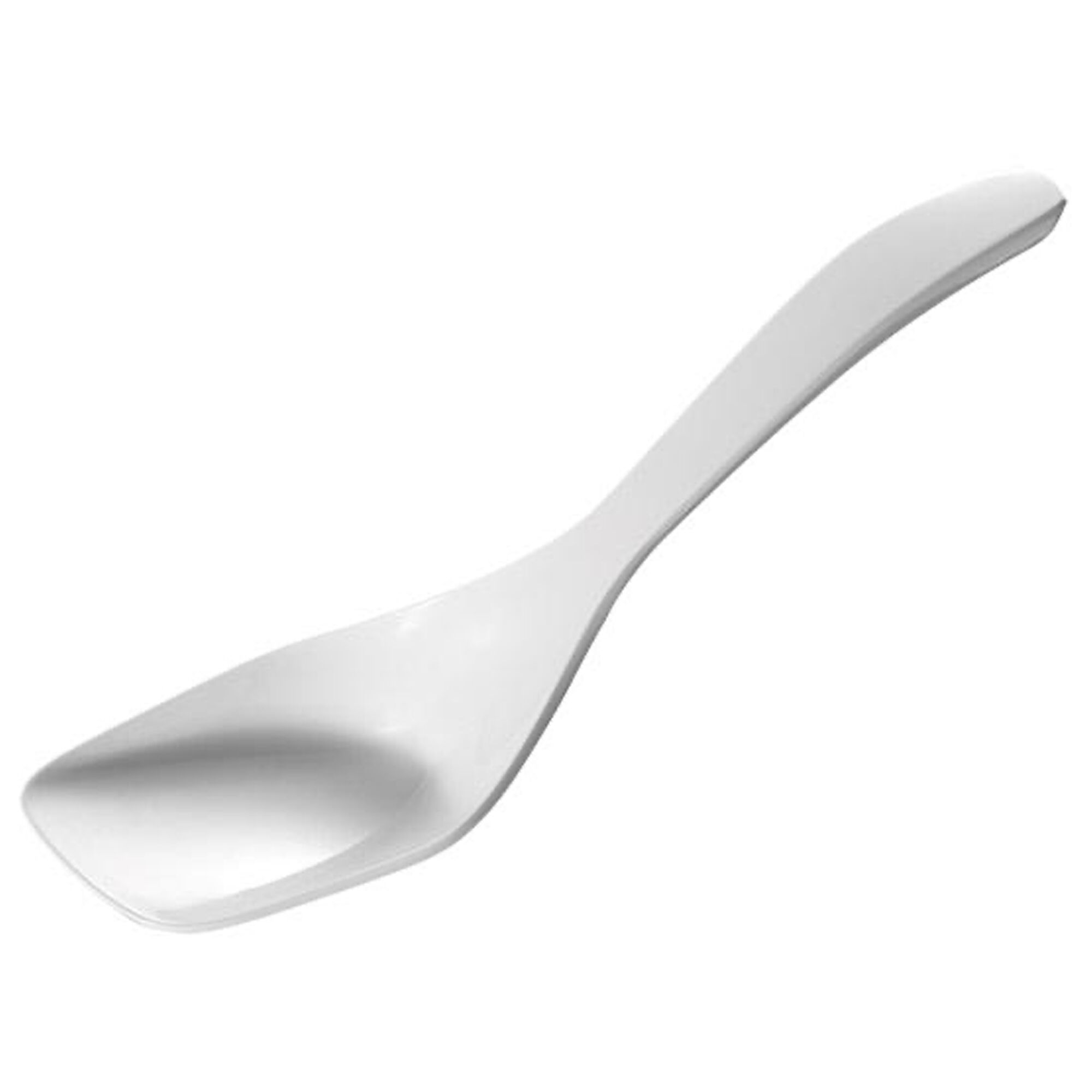 (6 pcs) Cuillère de service PREMIUM - Ø65mm - Longueur : 265mm - Mélamine - Blanc