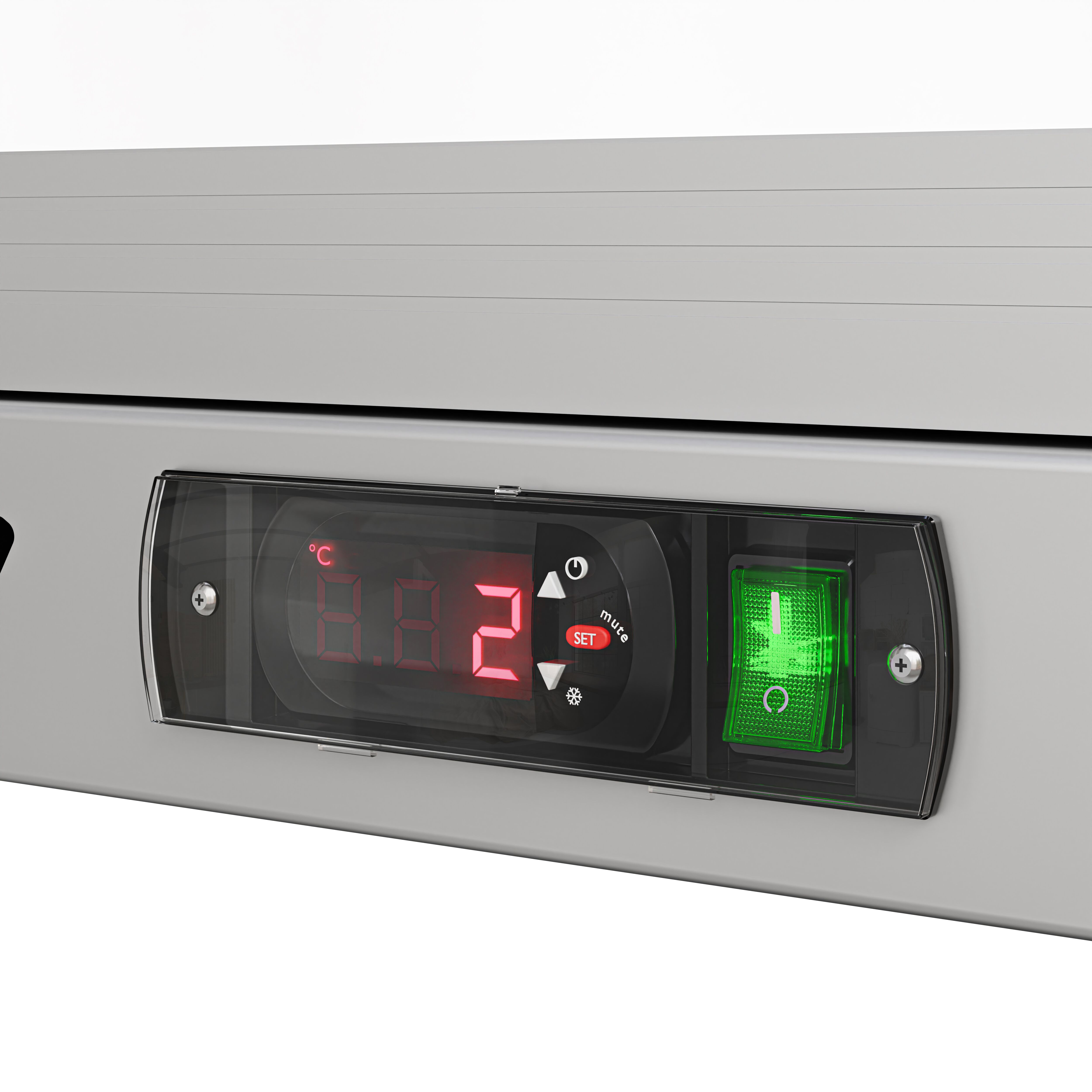 Réfrigérateur de bar – 1350 mm – 320 litres – avec 3 portes vitrées battantes – en inox