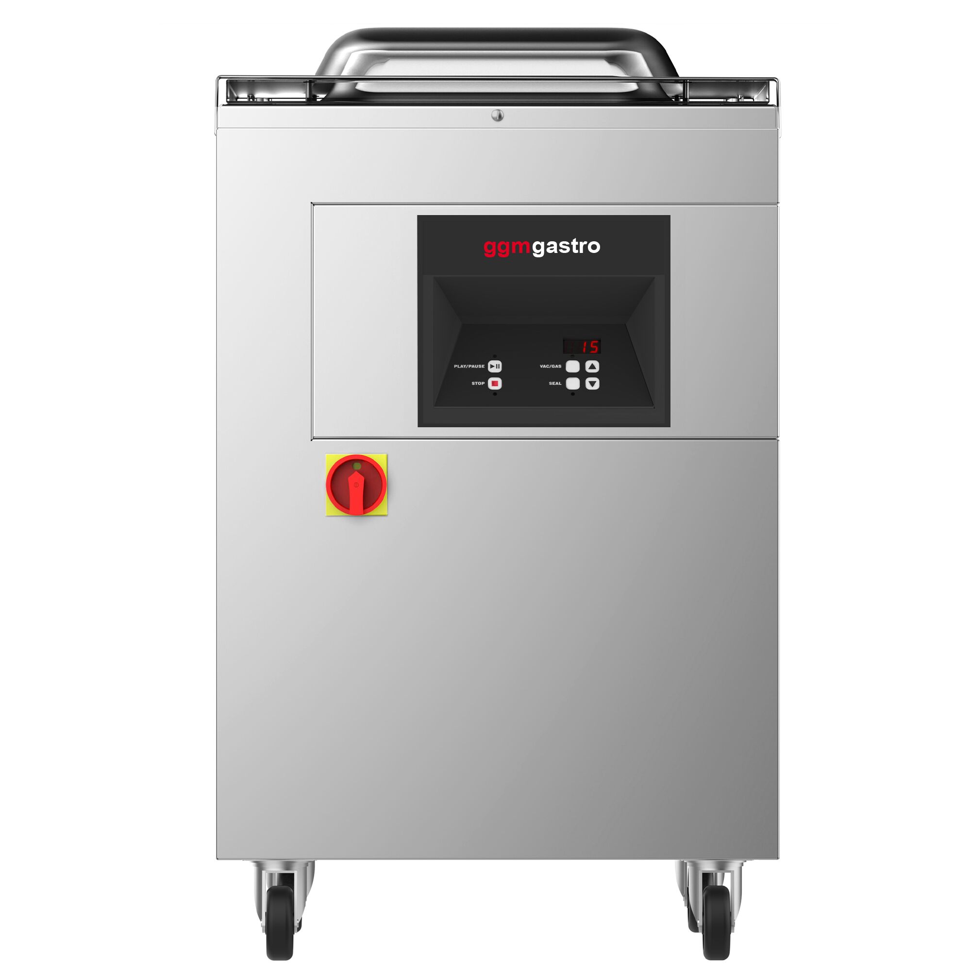 Machine sous vide à cloche – 25 m³/h – 1,2 kW – Digitale – avec injection de gaz