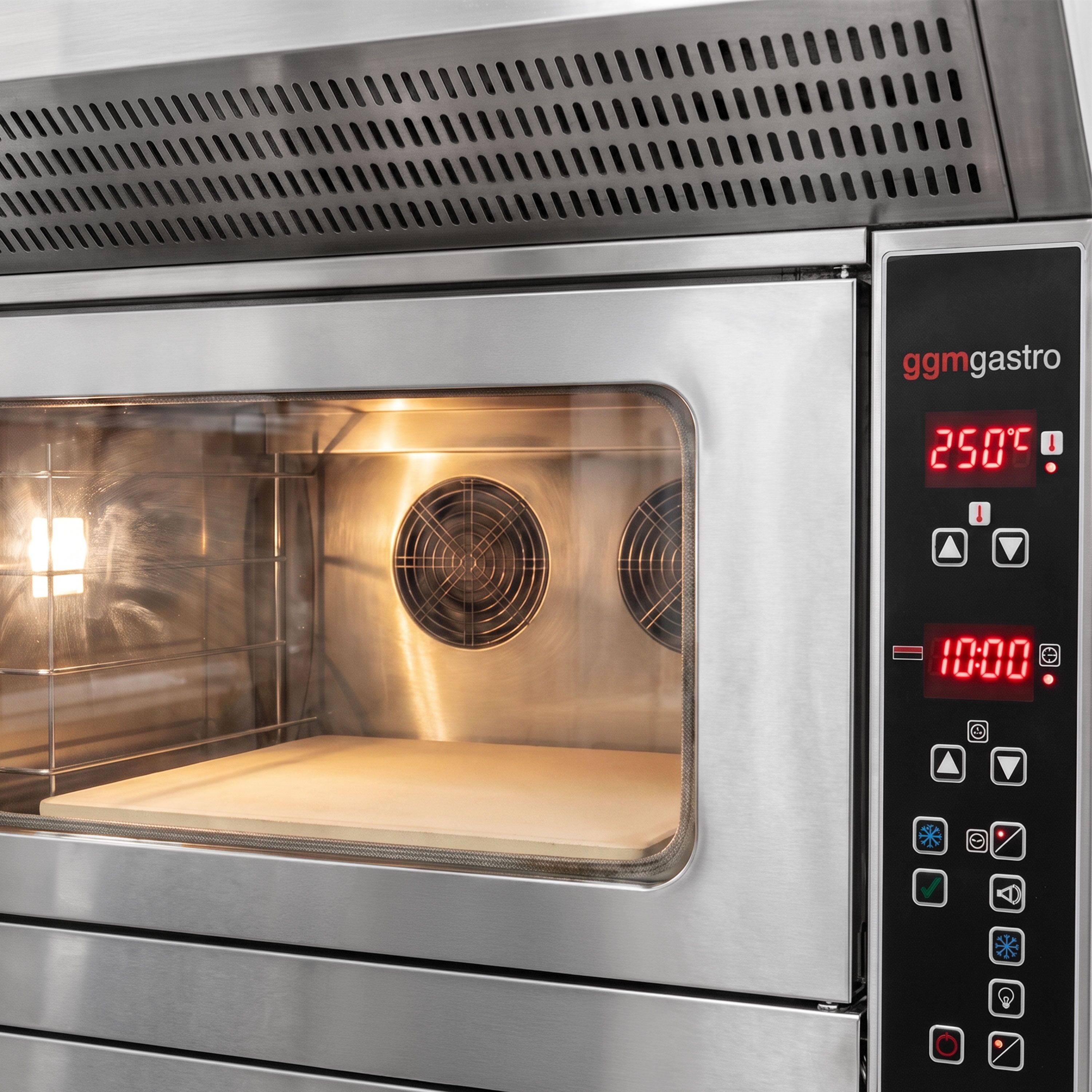 Bakery Convection Oven with Steam Injection - Digital Controls - Bakery Convection Oven - 4x 600x400mm (EN 60x40) - Pizza Oven - 7 x 10" pizzas (Ø25cm)