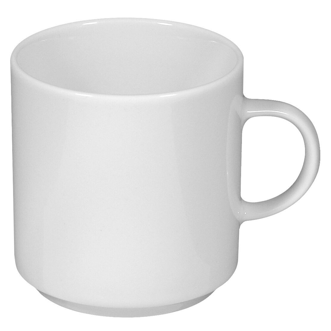 (6 Stück) SELTMANN WEIDEN | Milchkaffeetasse - 220ml - Weiß/Uni