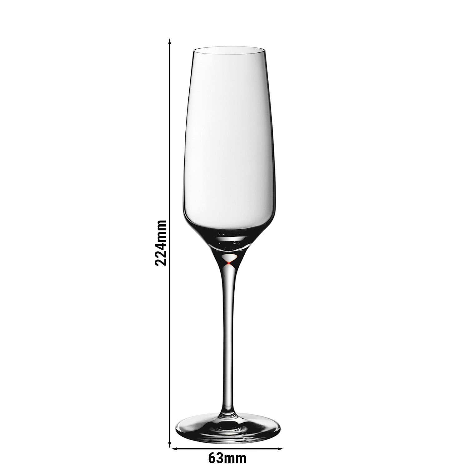 (6 pièces) WMF | DIVINE - Flûte à champagne - 188 ml - avec trait de remplissage