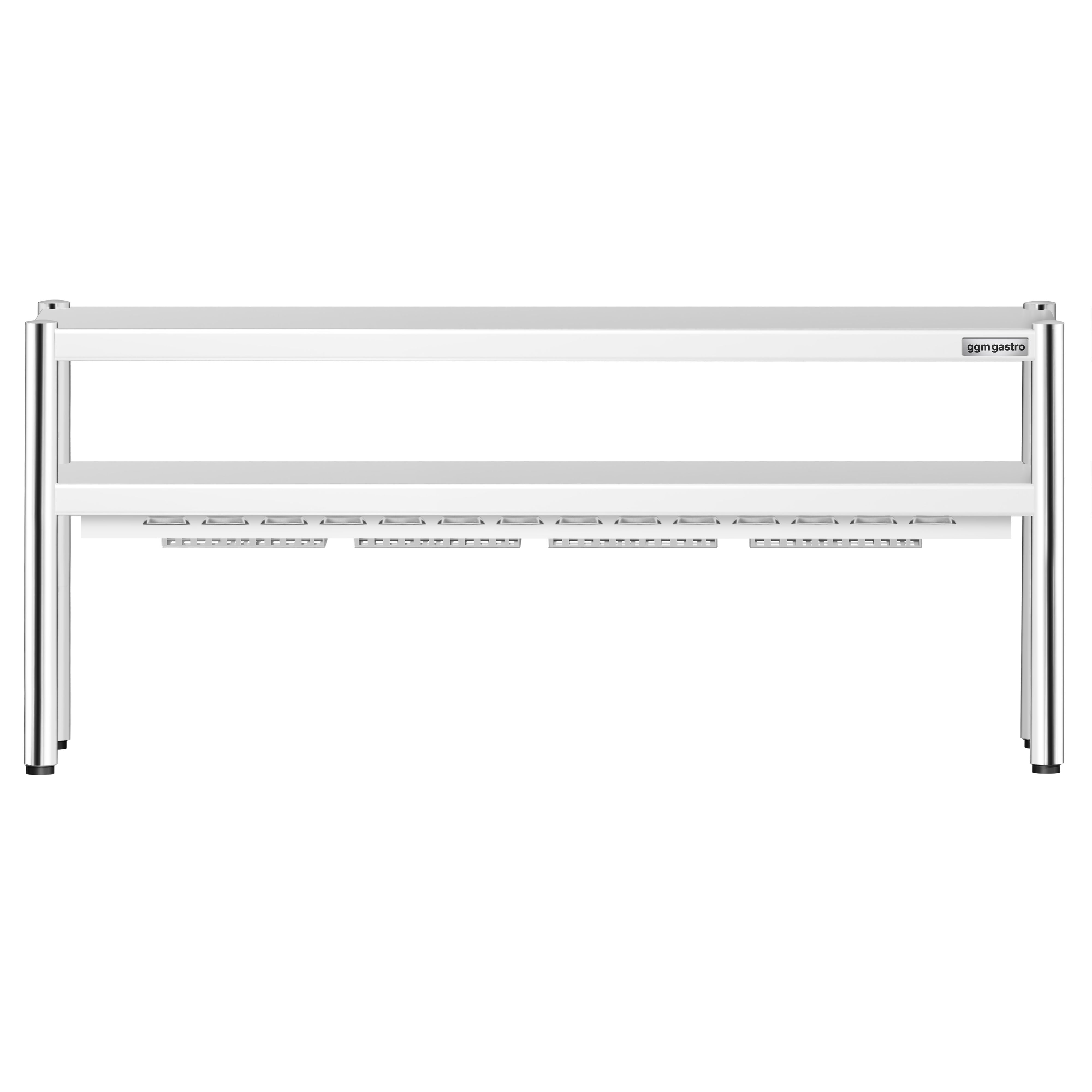 Pont chauffant PREMIUM infrarouge à résistances céramiques - 1600x370mm - 1,4kW - réglable en hauteur