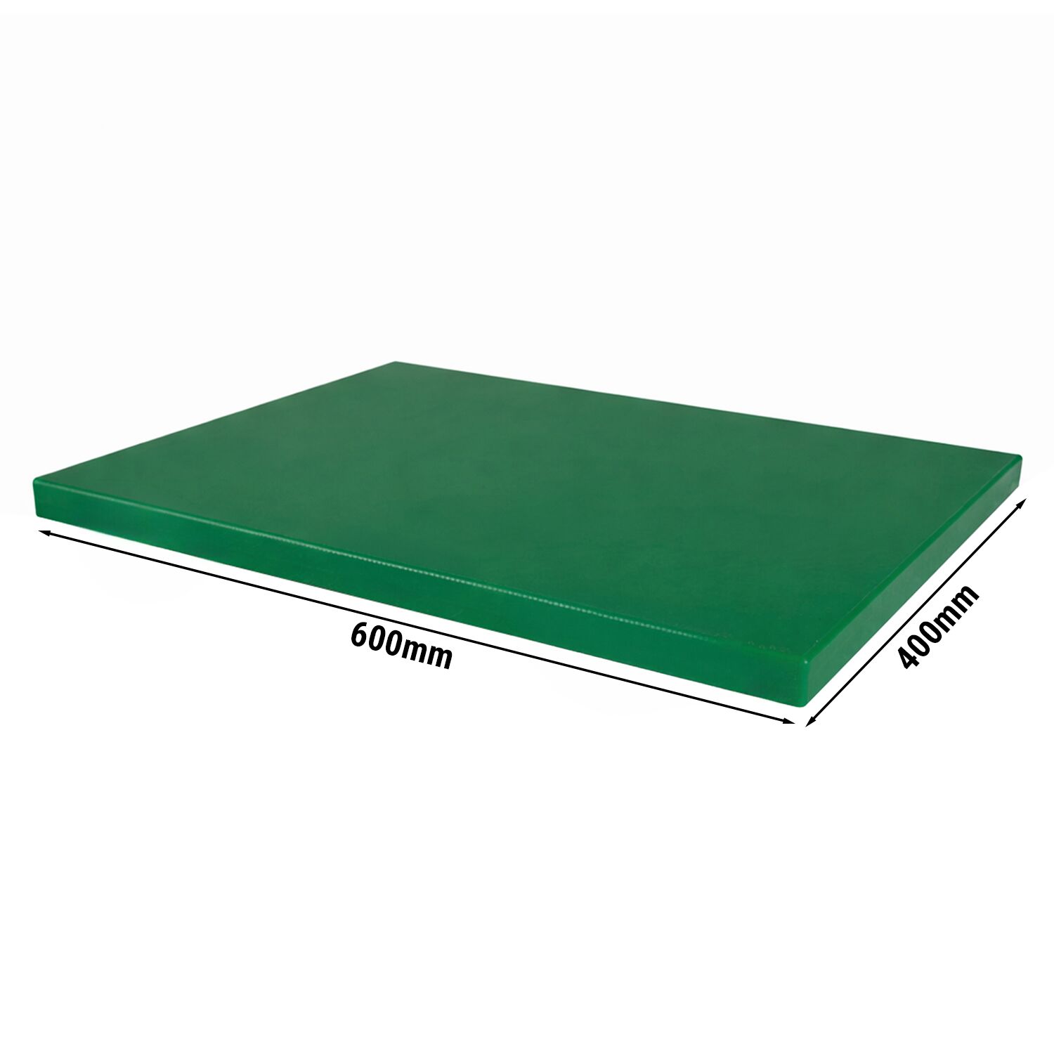Planche à découper antidérapante avec butées – format EN 600 × 400 – conforme HACCP – Vert