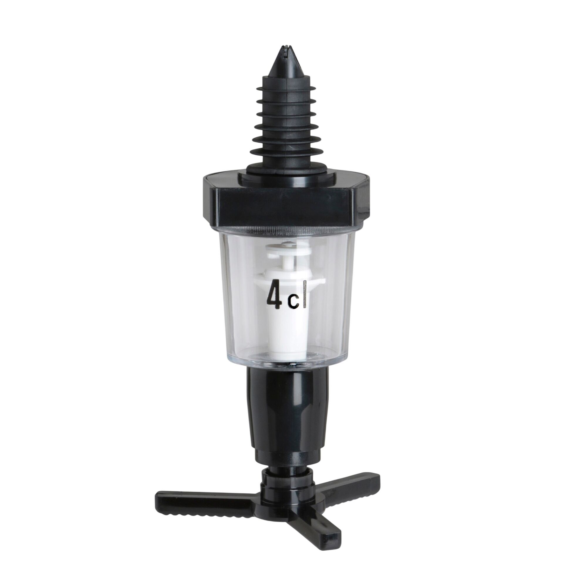 FUCHS | ECO - Pourer - 4 cl - for 0.7–1-liter bottles - Plastic - Black