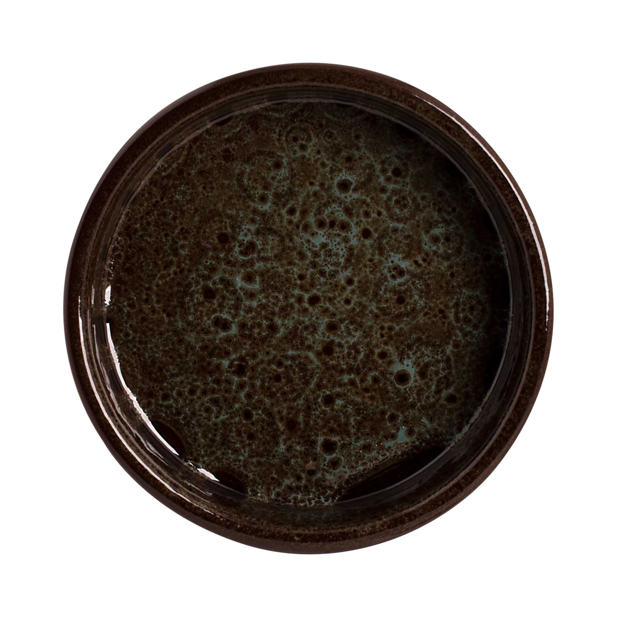 (24 Stück) TURKEY - Ofenform - Ø 140mm - Braun / blau