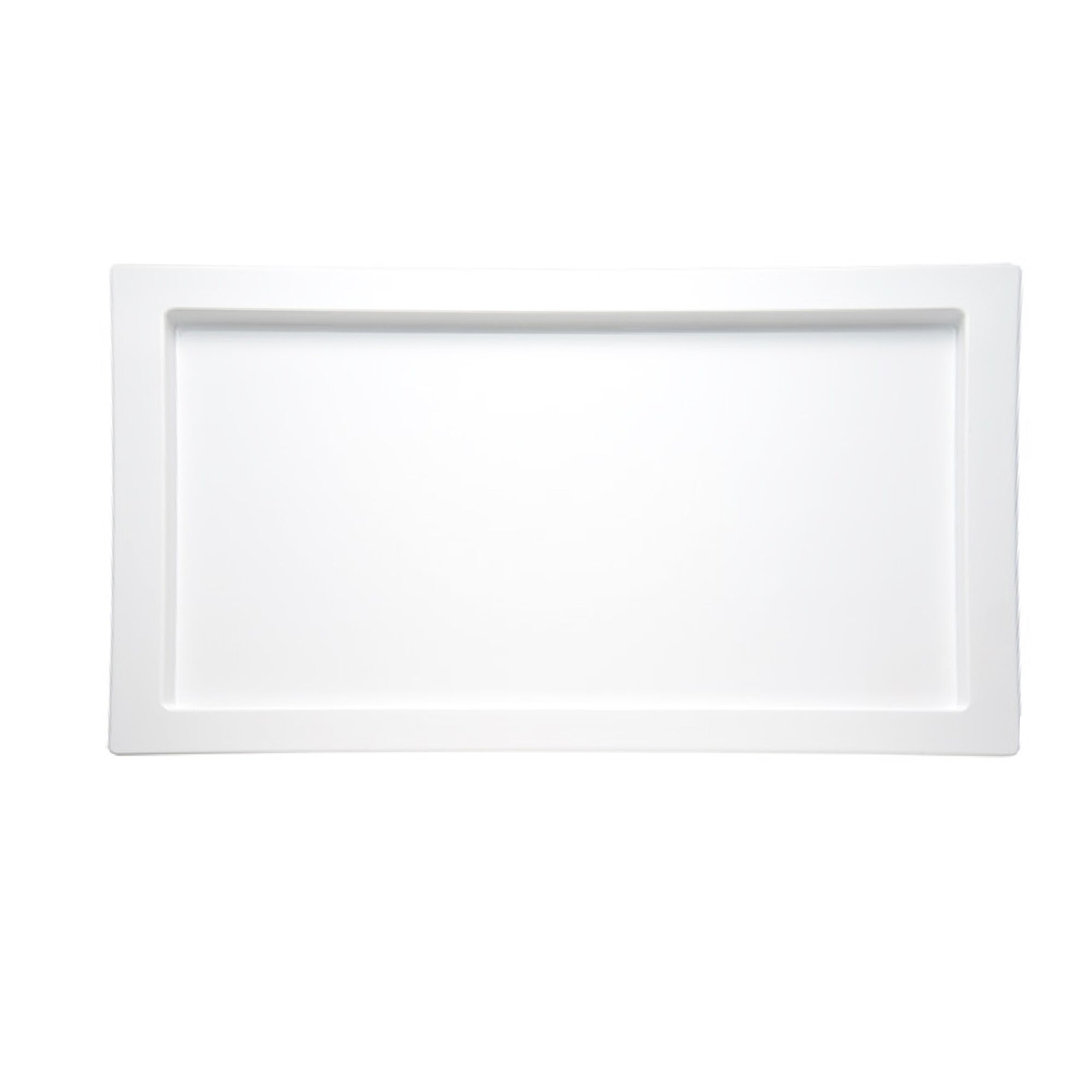 (6 pièces) Plateau GN 1/2 – FRAMES – Mélamine – Hauteur : 20 mm – Blanc