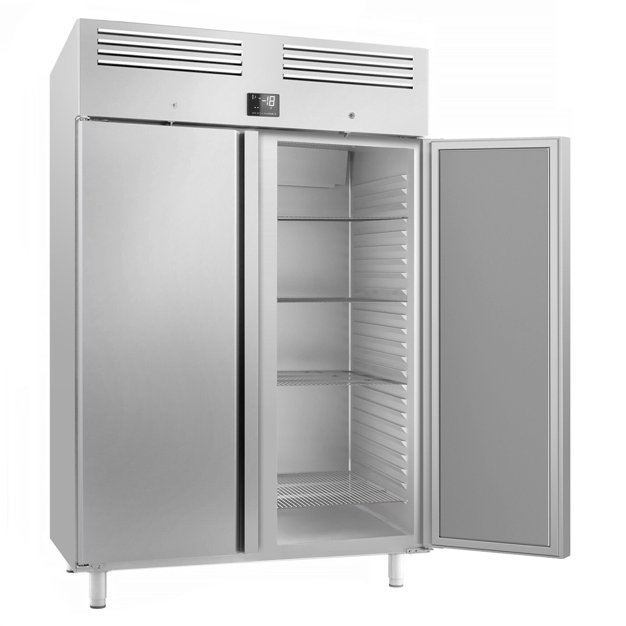Armoire réfrigérée négative en acier inoxydable PREMIUM PLUS – GN 2/1 – 1240 litres – avec 2 portes