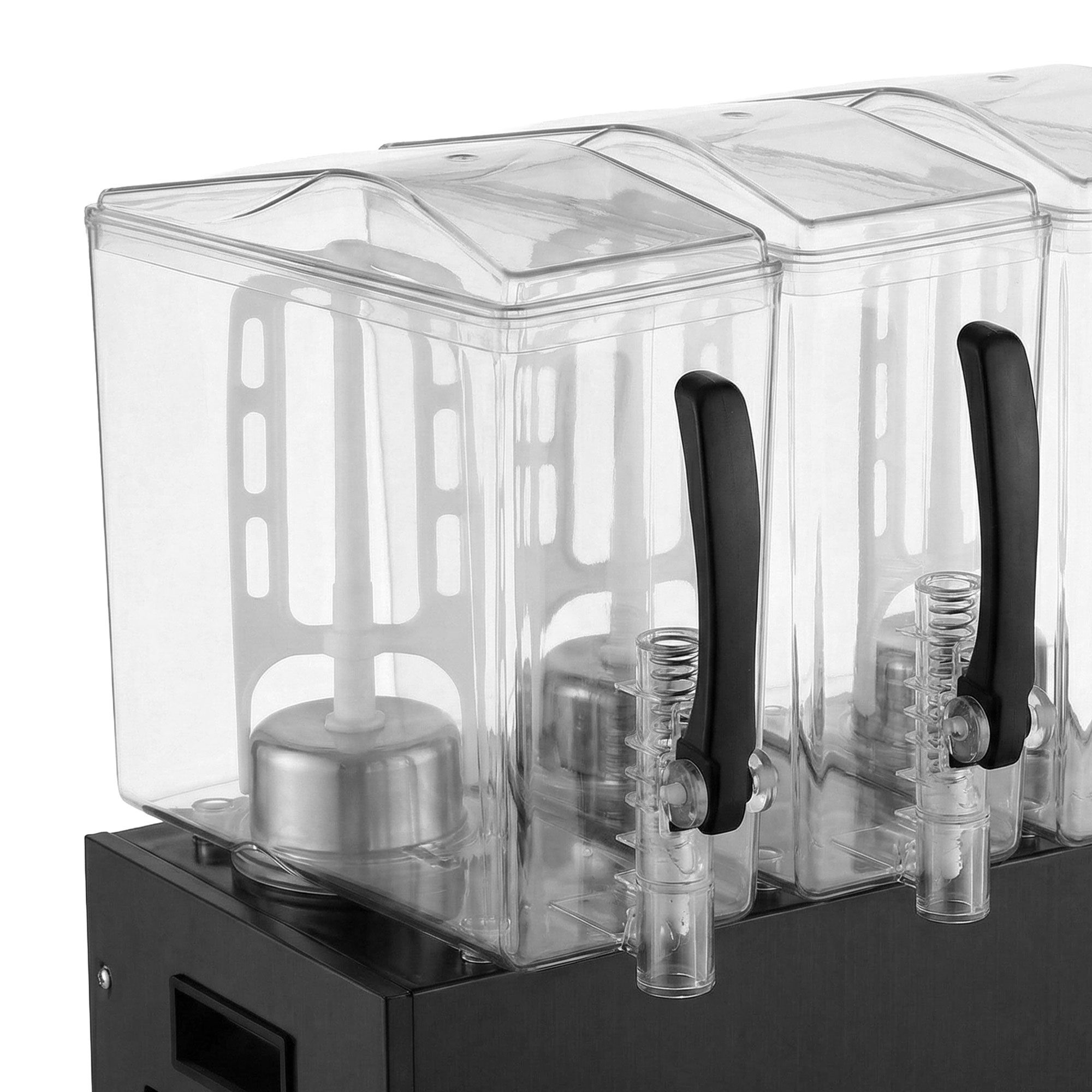 Distributeur de jus - 3 x 10 litres - Noir