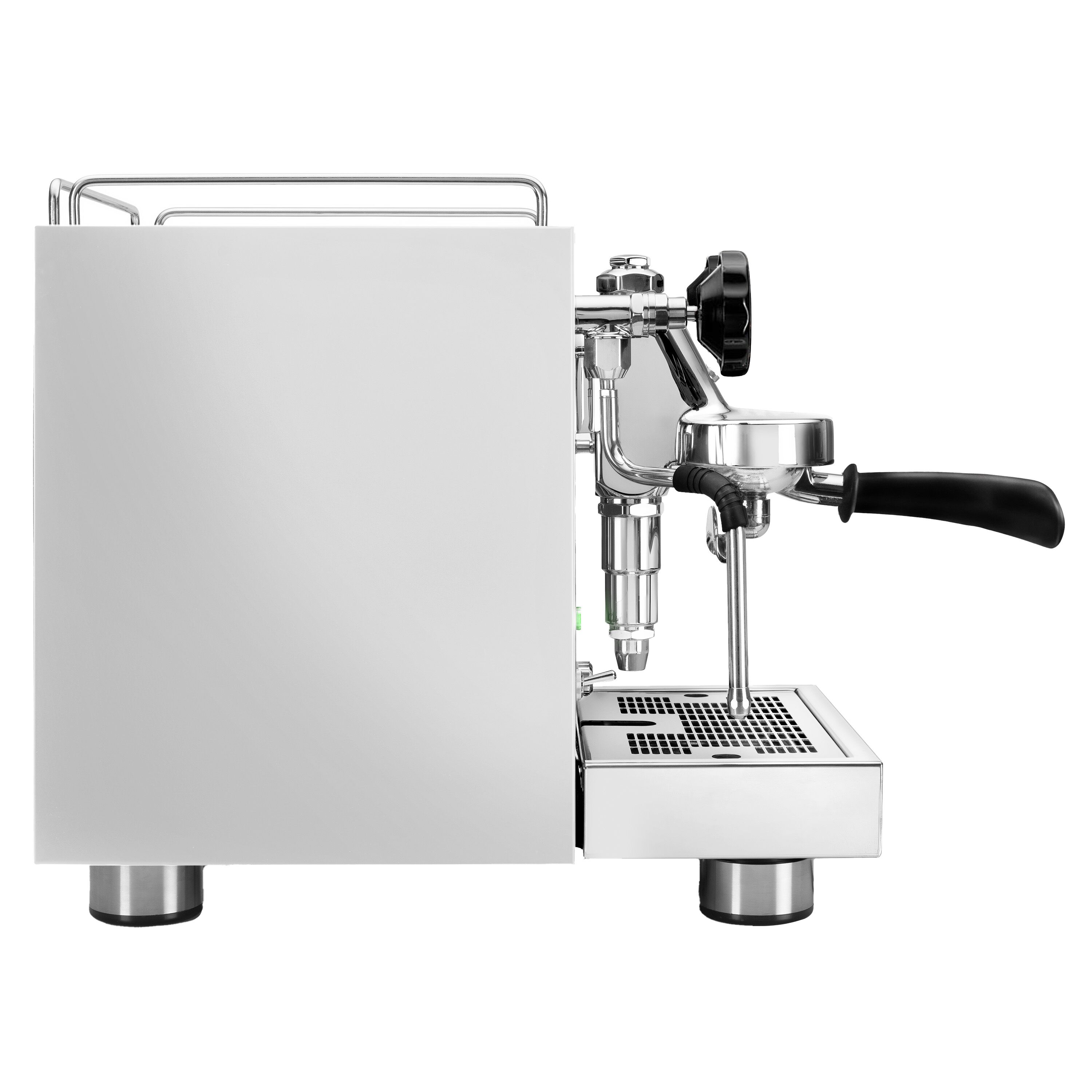 Machine expresso professionnelle « Mini » – 1 groupe – 1,2 kW – avec mousseur à lait & eau chaude – inox