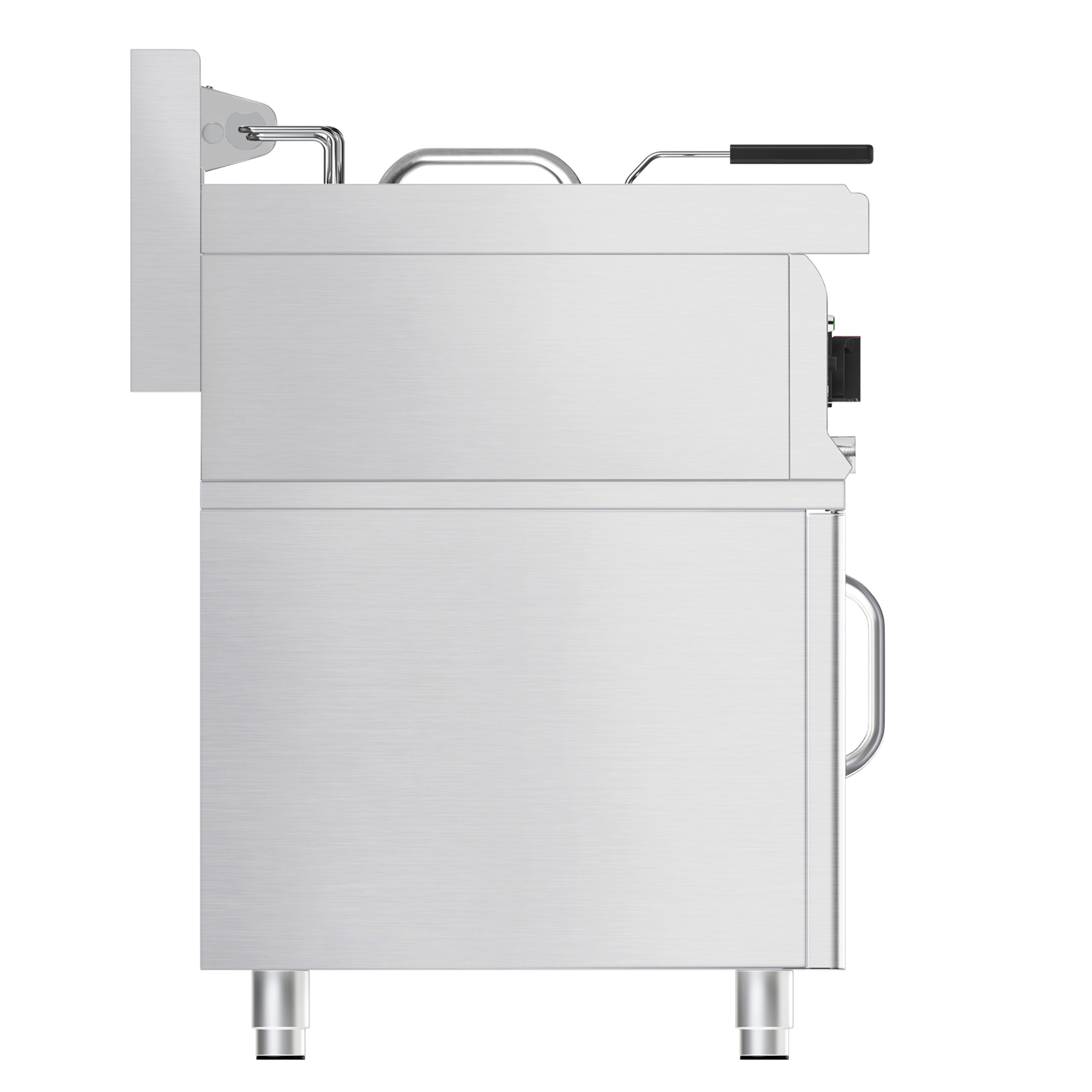 Friteuse électrique – 10 litres – 9 kW – avec soubassement et 1 porte