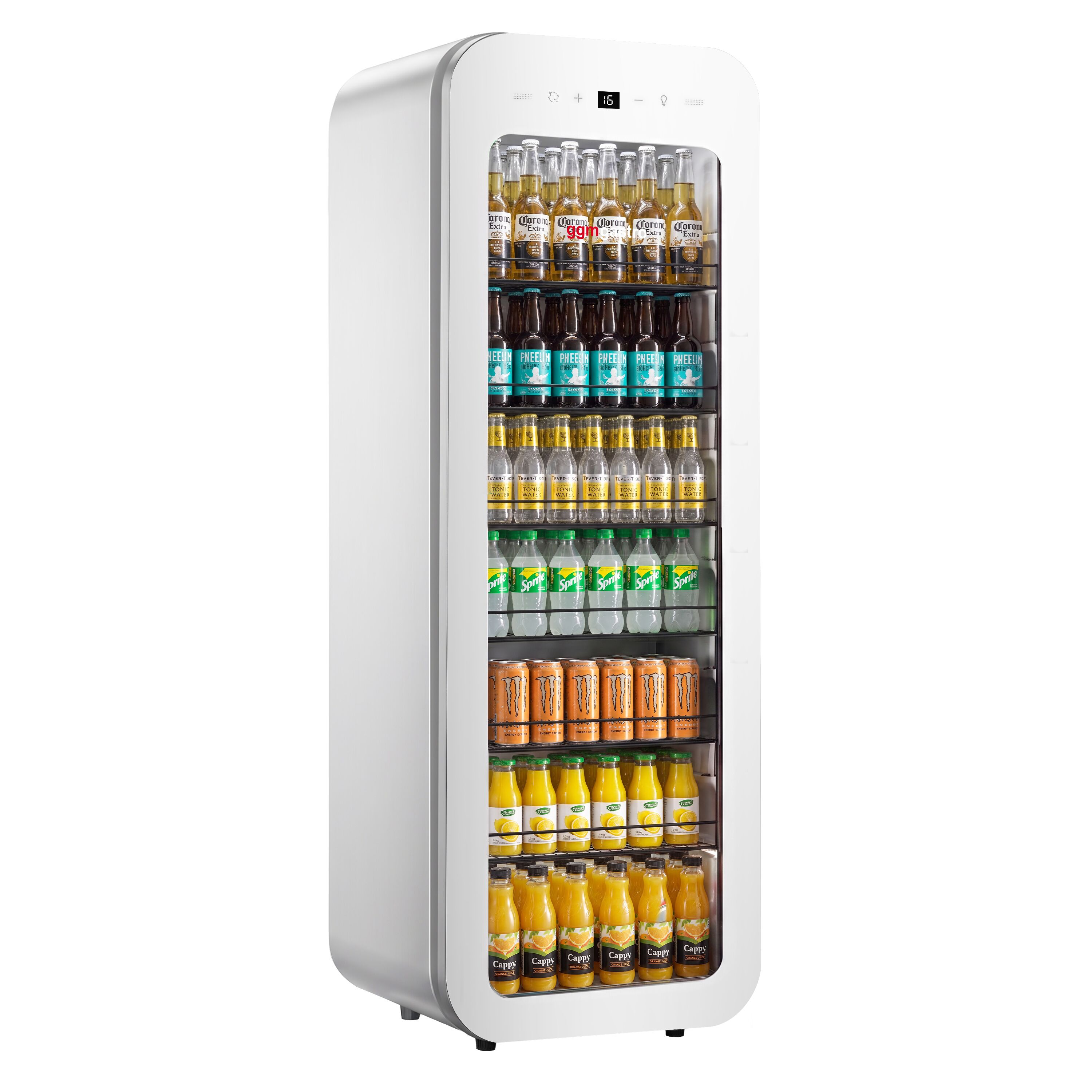 Getränkekühlschrank - 105 Liter - schmal - mit 1 Glastür