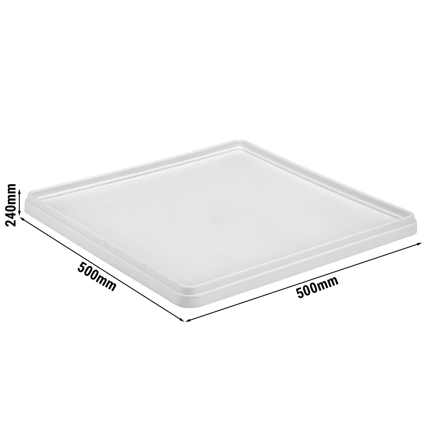 CAMBRO | CAMRACK® - Couvercle de panier - 500x500mm - Gris