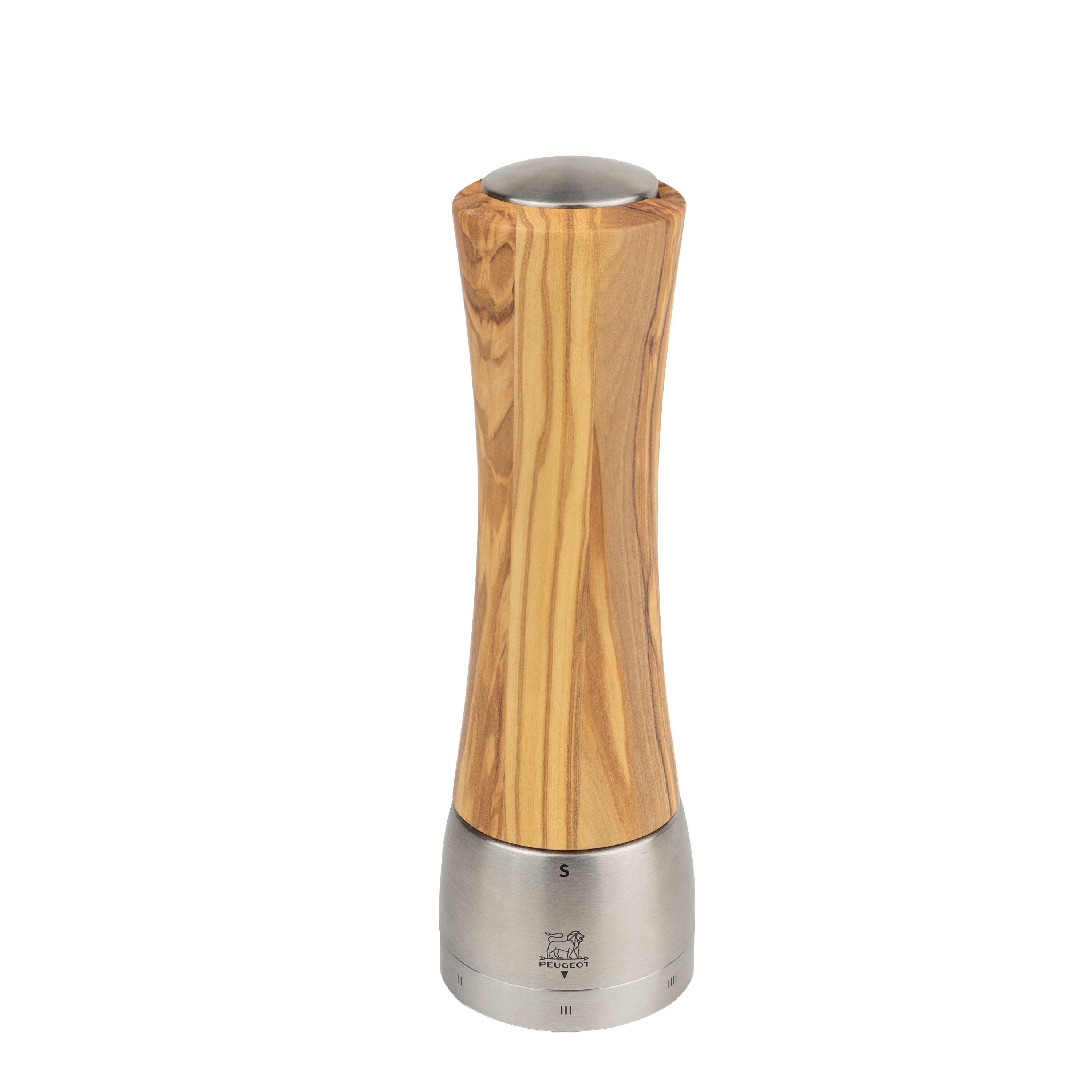 (6 pieces) PEUGEOT | DAMAN-MADRAS - Salt Mill - u'Select Z - Olive Wood - Height: 210mm