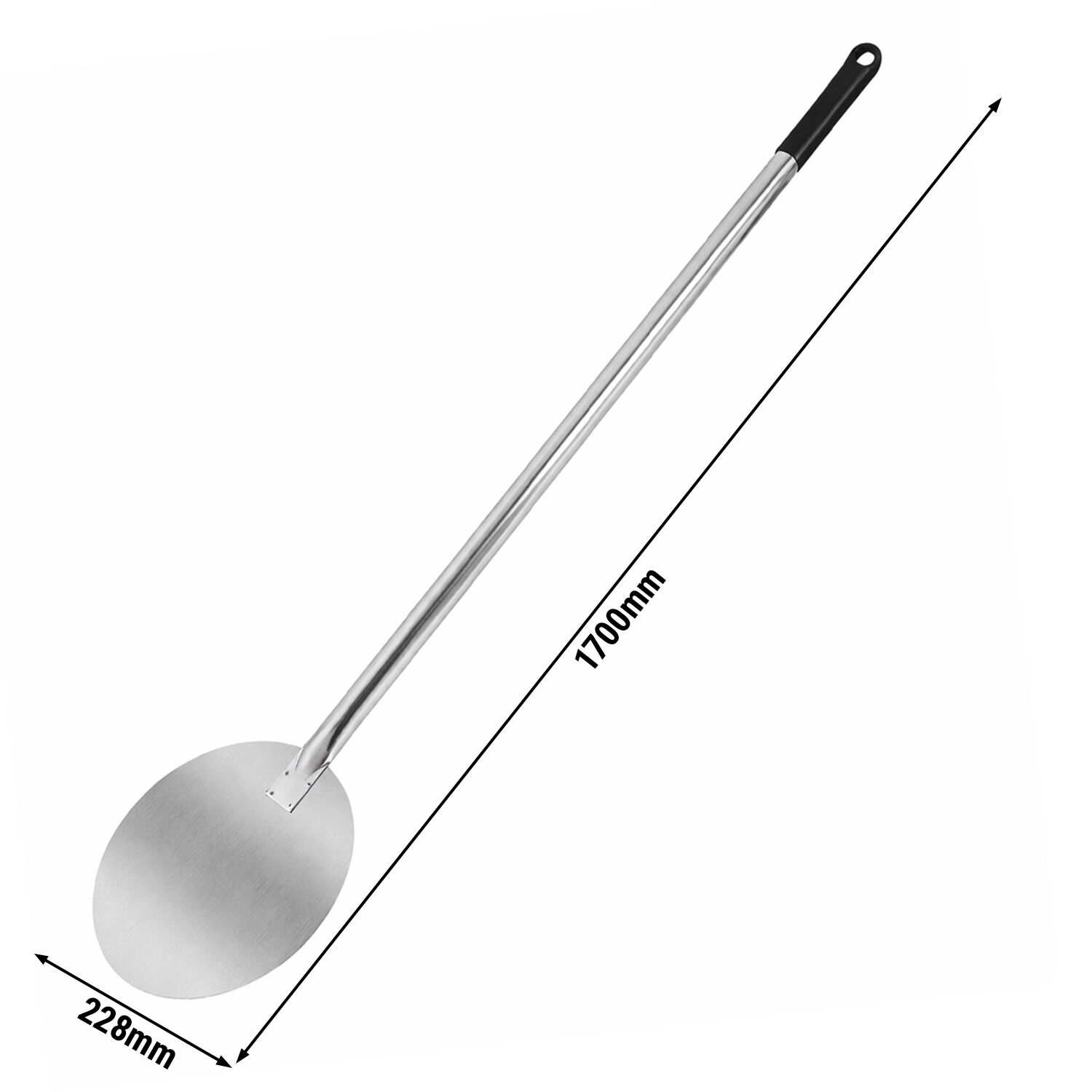 Petite pelle à pizza ronde - Aluminium - Ø228mm - manche 170cm