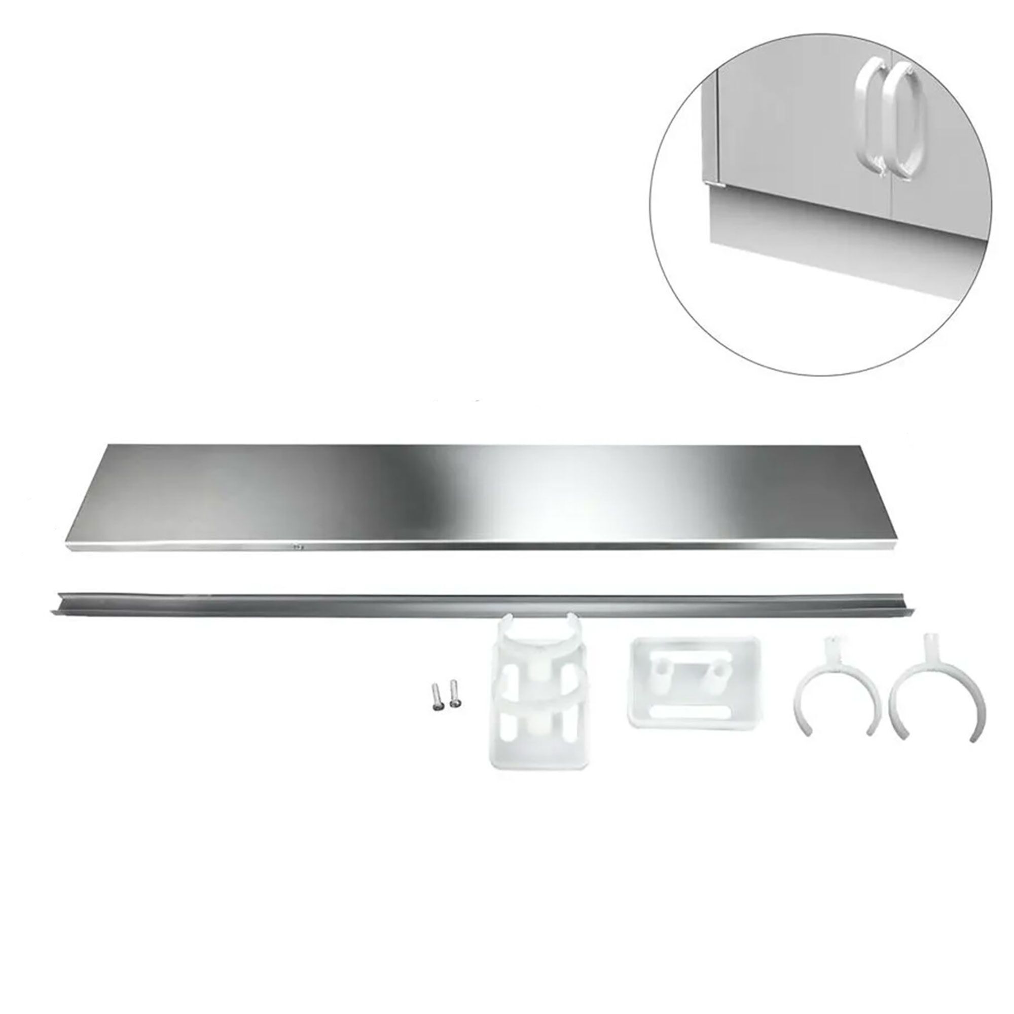 Socle en inox – longueur : 700 mm