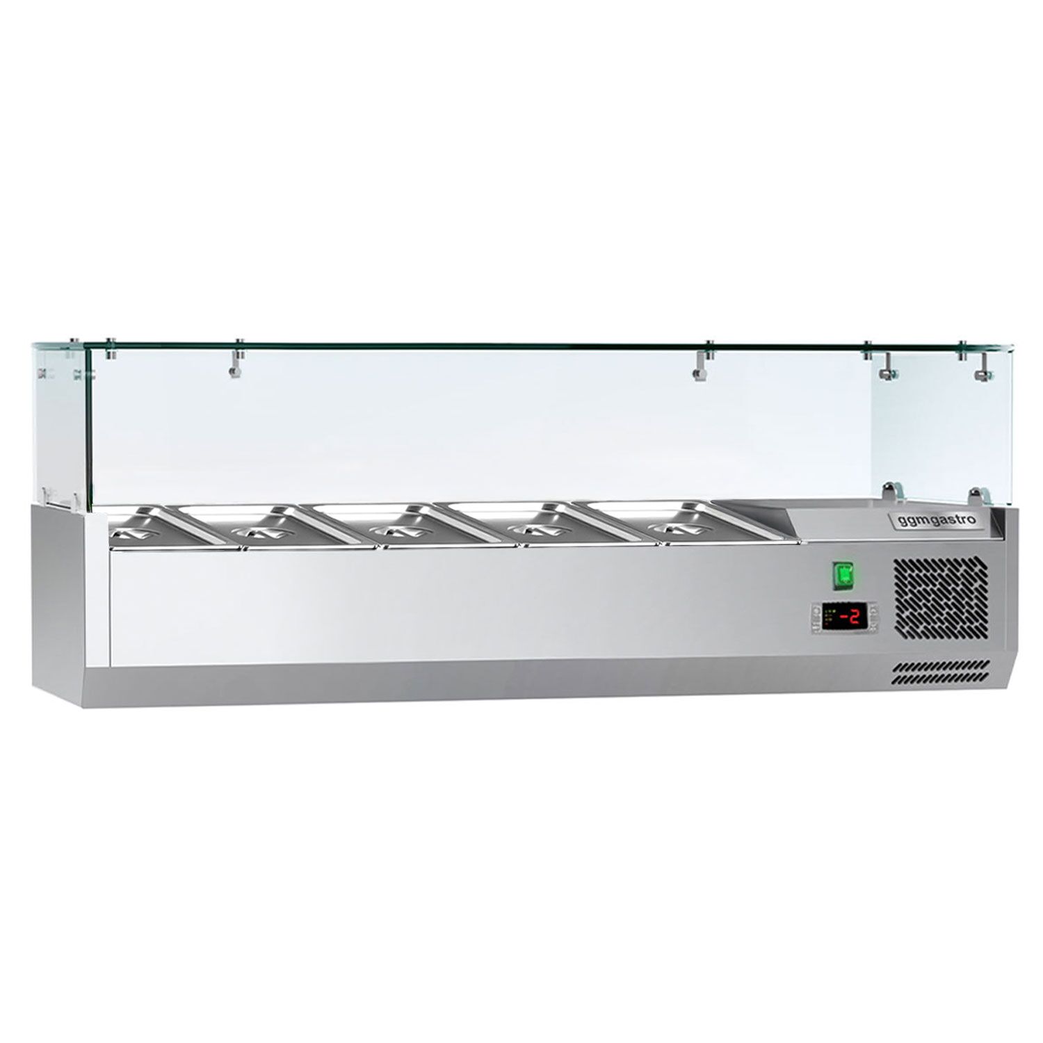 Vitrine Réfrigérée à Ingrédients ECO - 1200x335mm - 5x GN 1/4