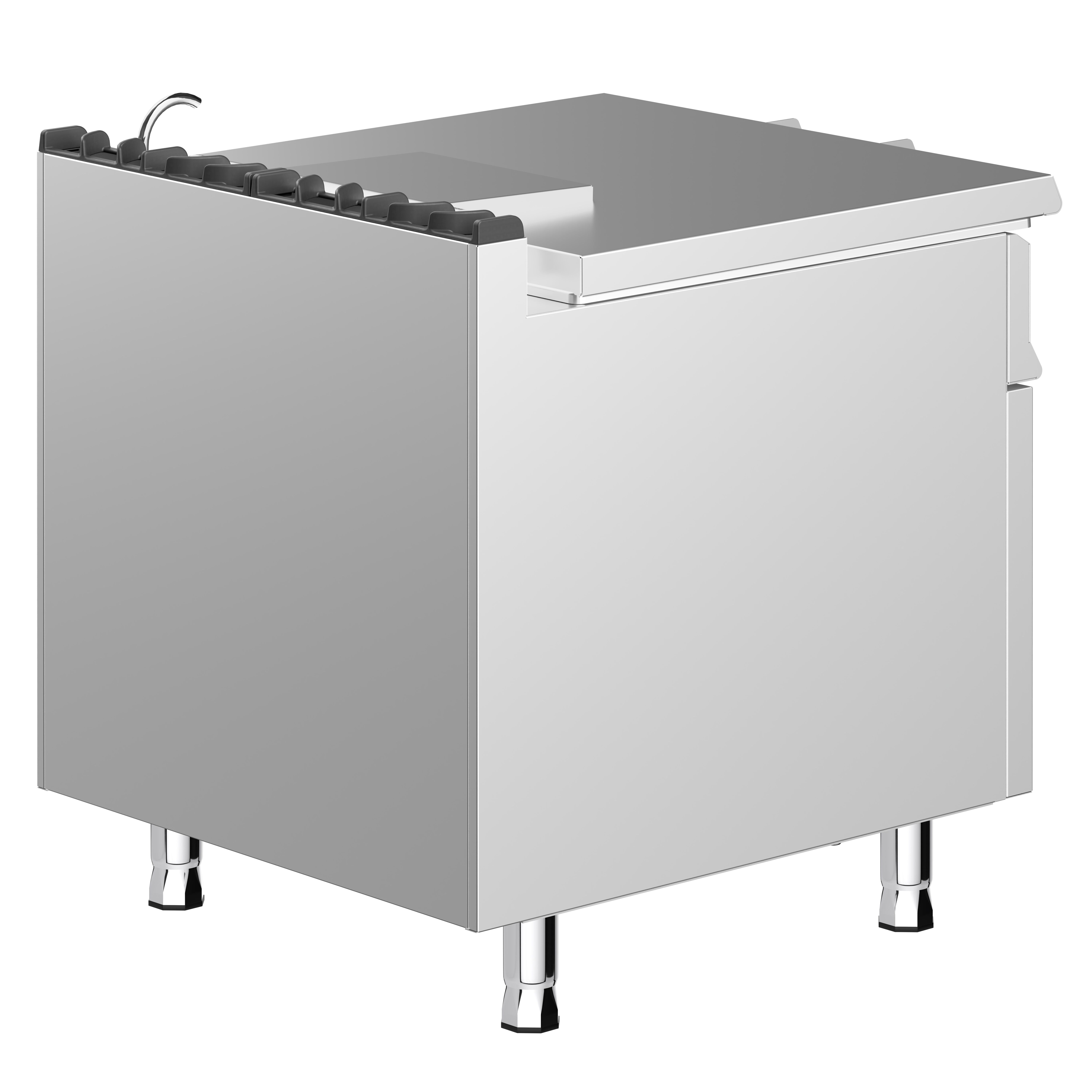 Poêle basculante électrique - 80 litres - 12 kW - avec volant manuel et raccordement d’eau