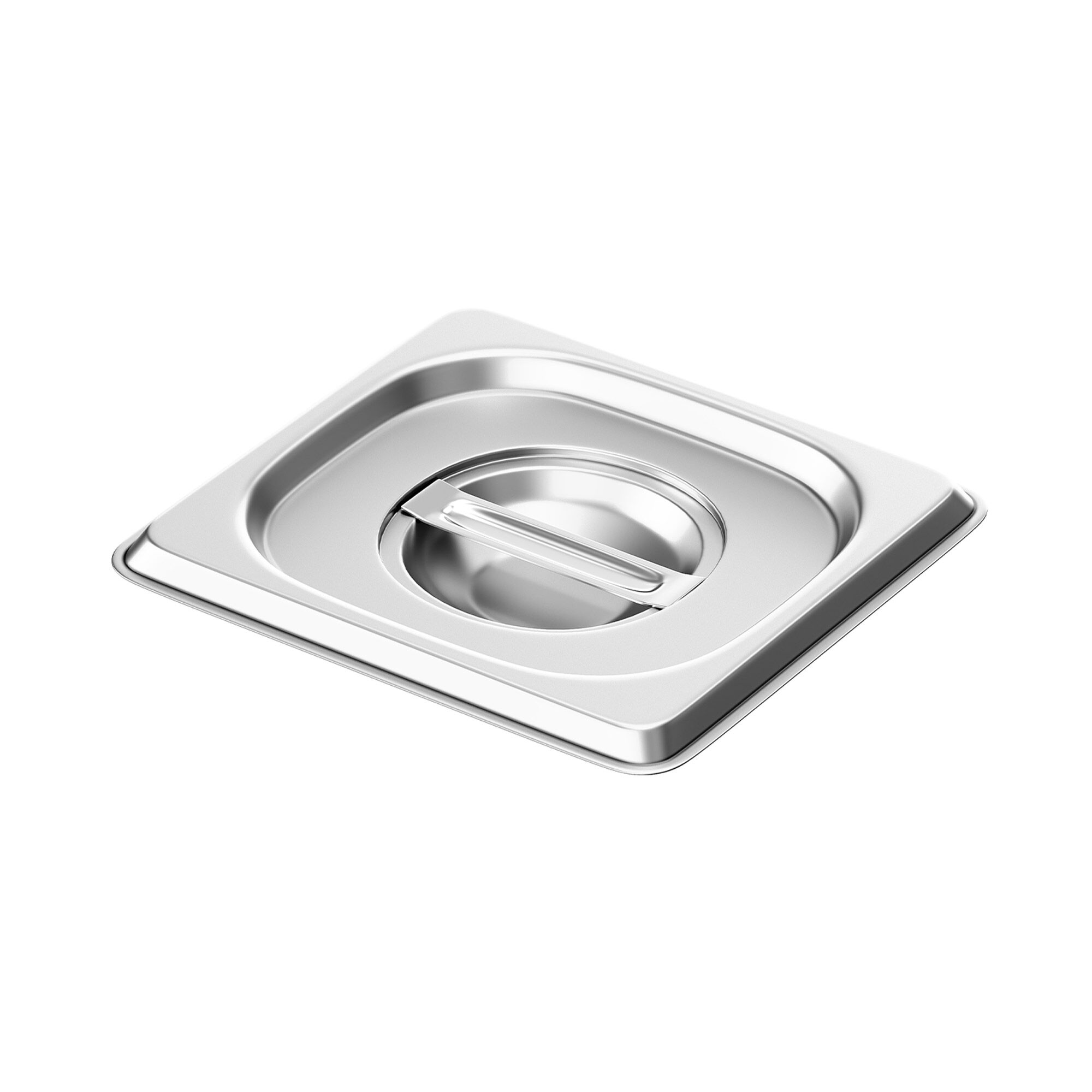 (6 pcs) Couvercle inox GN 1/6 - 176x162x27mm
