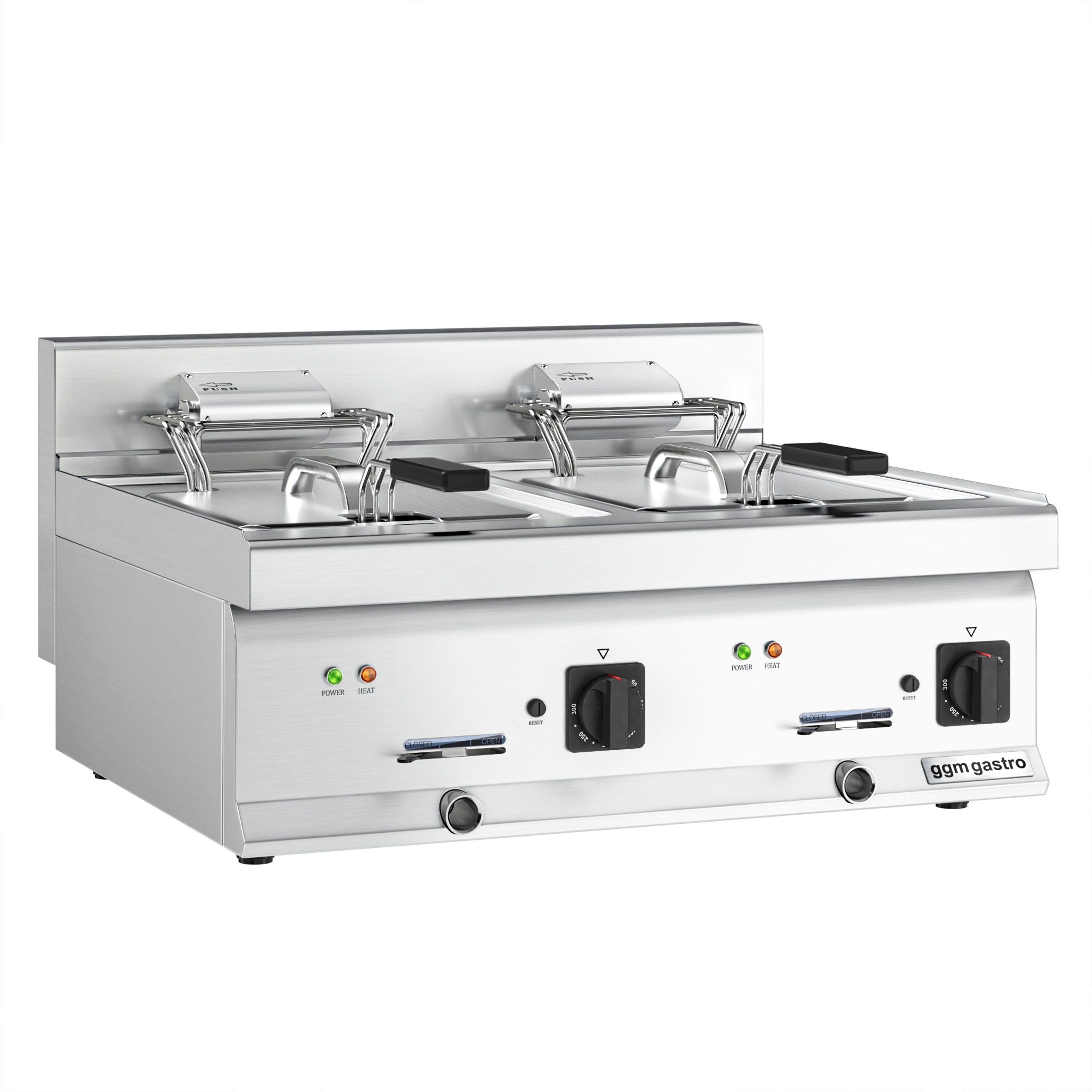 Friteuse électrique double – 10+10 litres – 18 kW