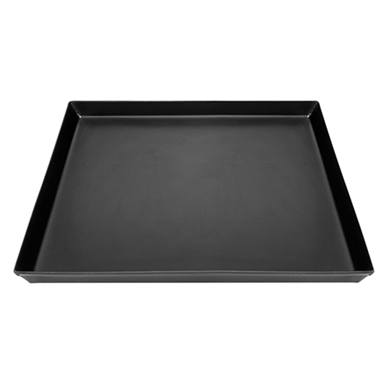 Plaque à pizza - tôle bleue - rectangulaire - 500x500x30 mm