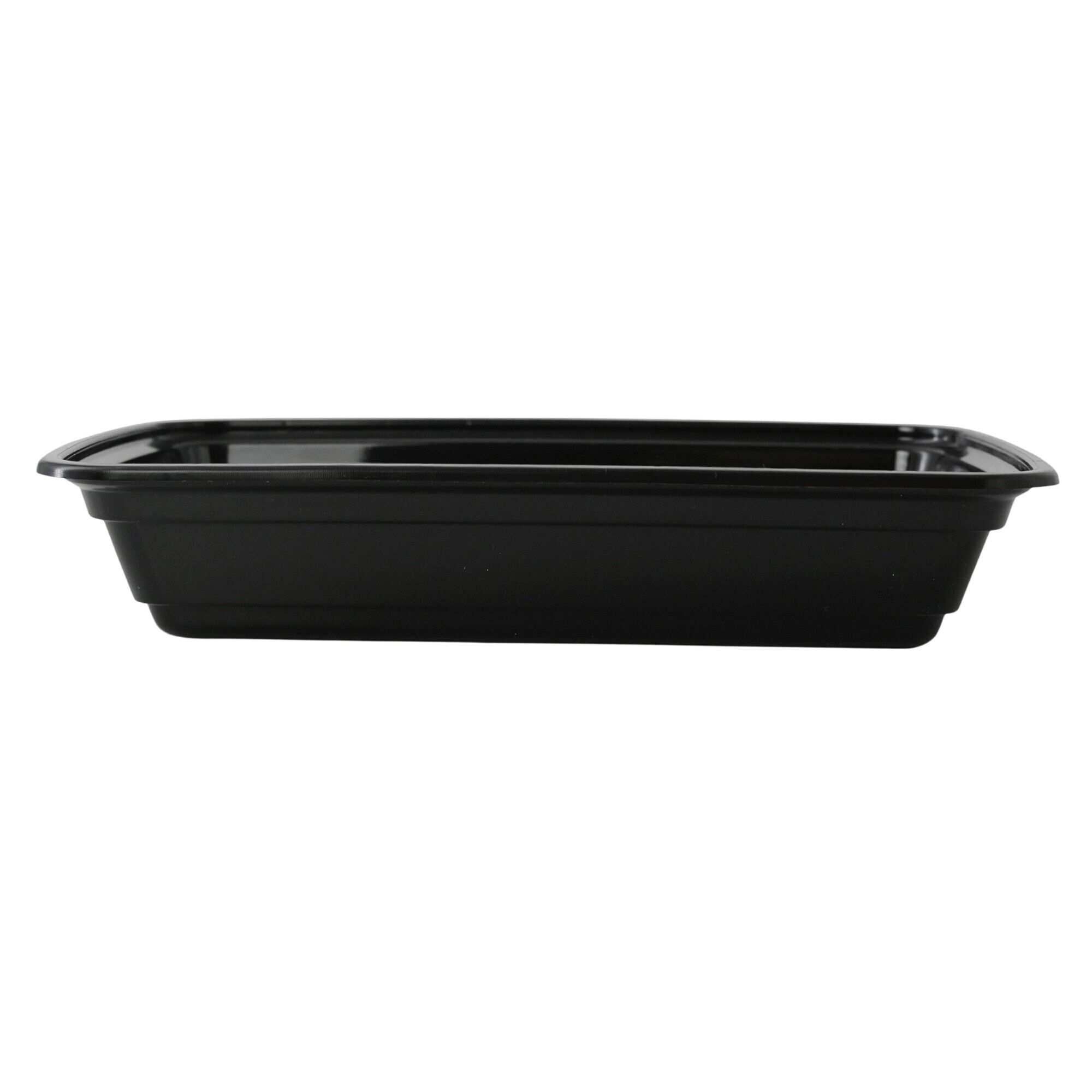 (300 pcs) Barquette réutilisable - 450ml - Rectangulaire - Noir