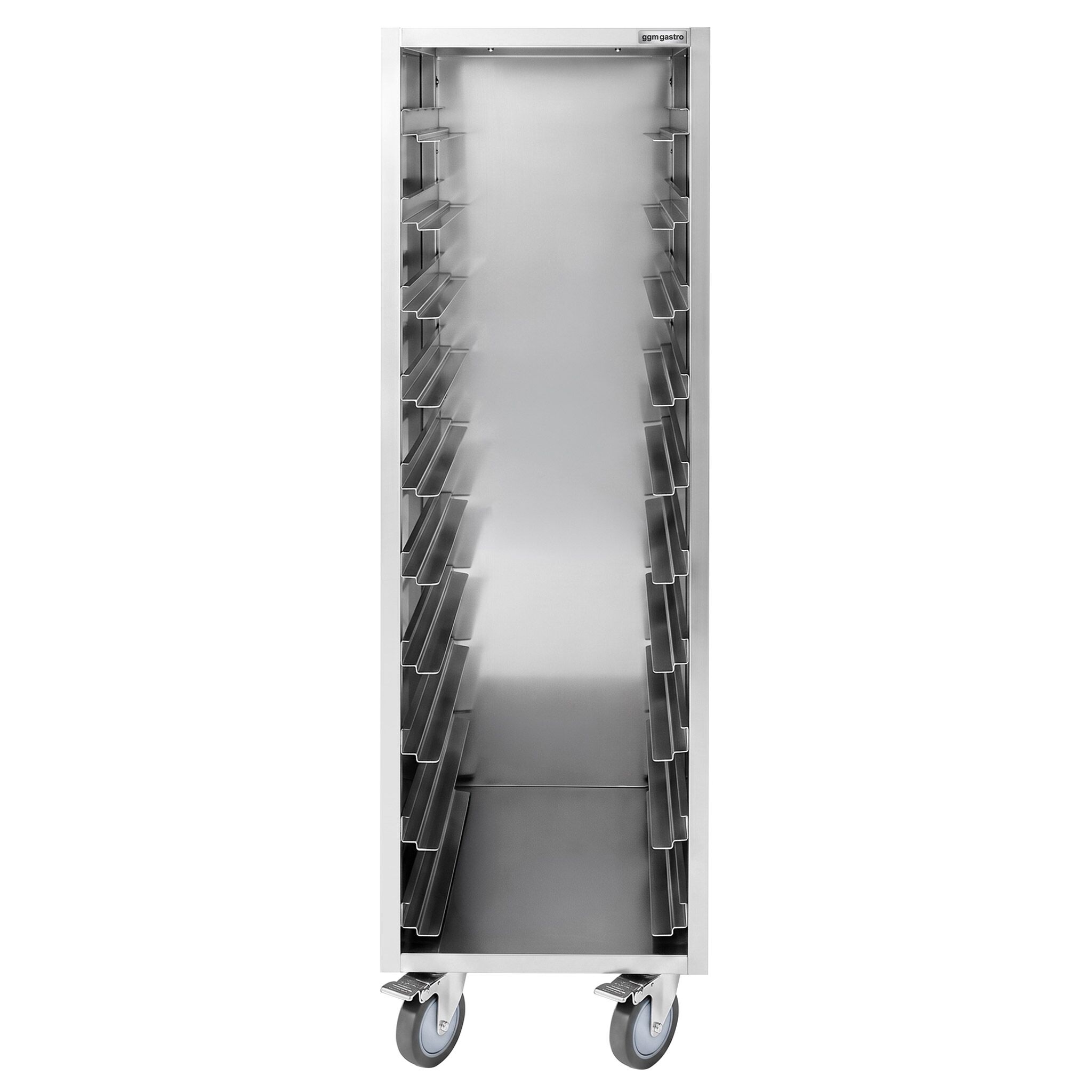 Edelstahl Tablettwagen - für 10x GN 1/1 oder 10x EN 600x400