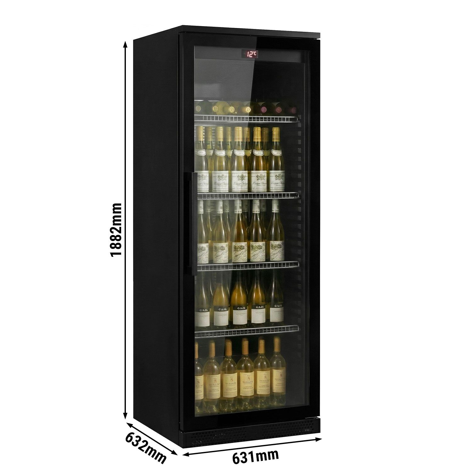 Weinfrigo – 1 Temperaturzon – 353 Liter – max. 117 Fläschen