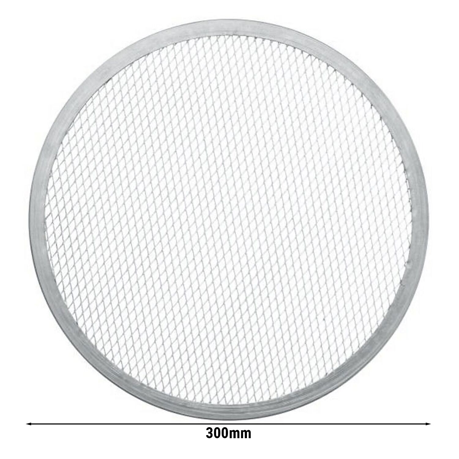 (10 pcs) Grille à pizza - Aluminium - Ø300mm - perforée