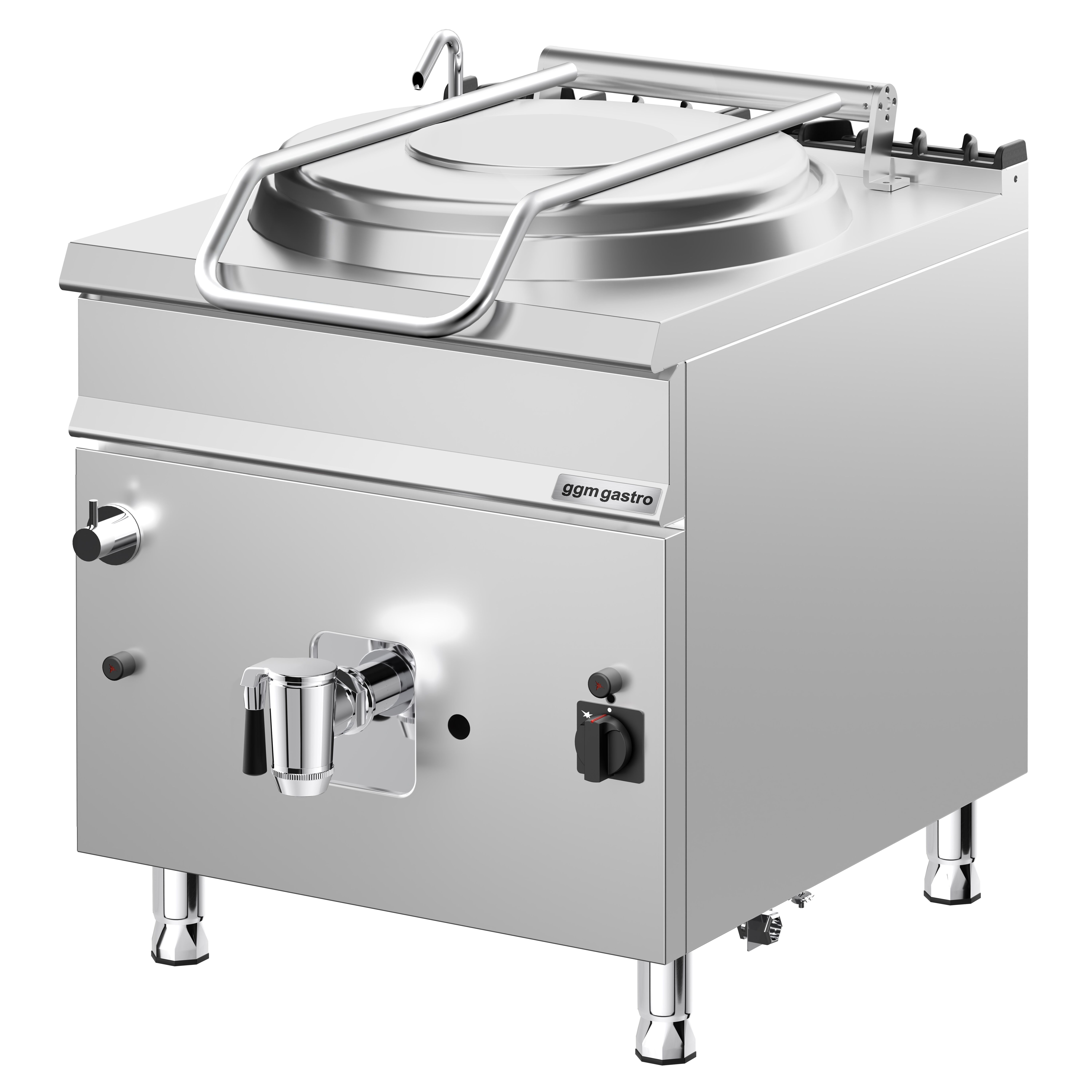 Marmite de Cuisson à Gaz - 150 Litres - 20 kW - Chauffage Direct - avec Raccordement à l’Eau