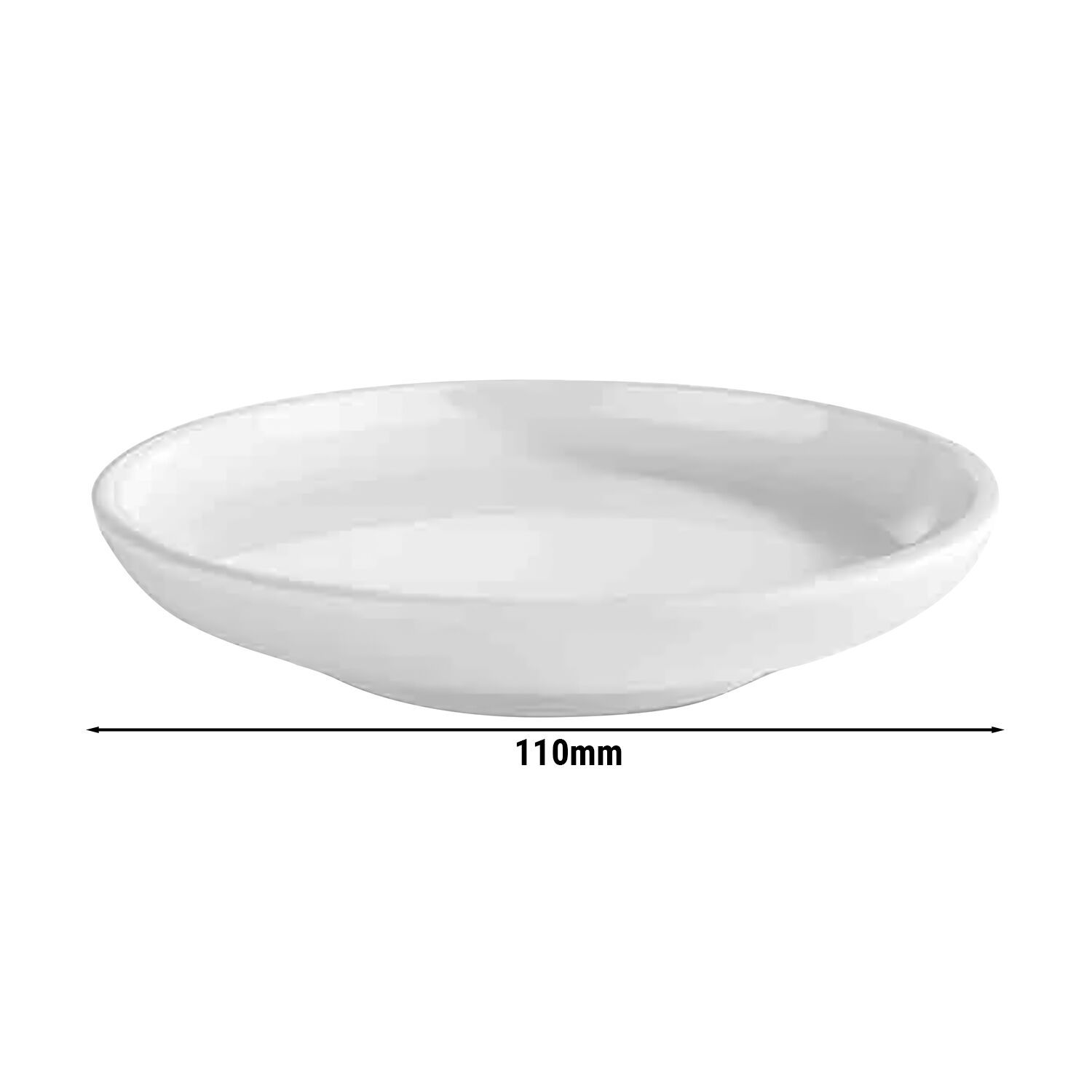 (6 pièces) ASIA PLUS - Assiette - Mélamine - Ø 110 mm