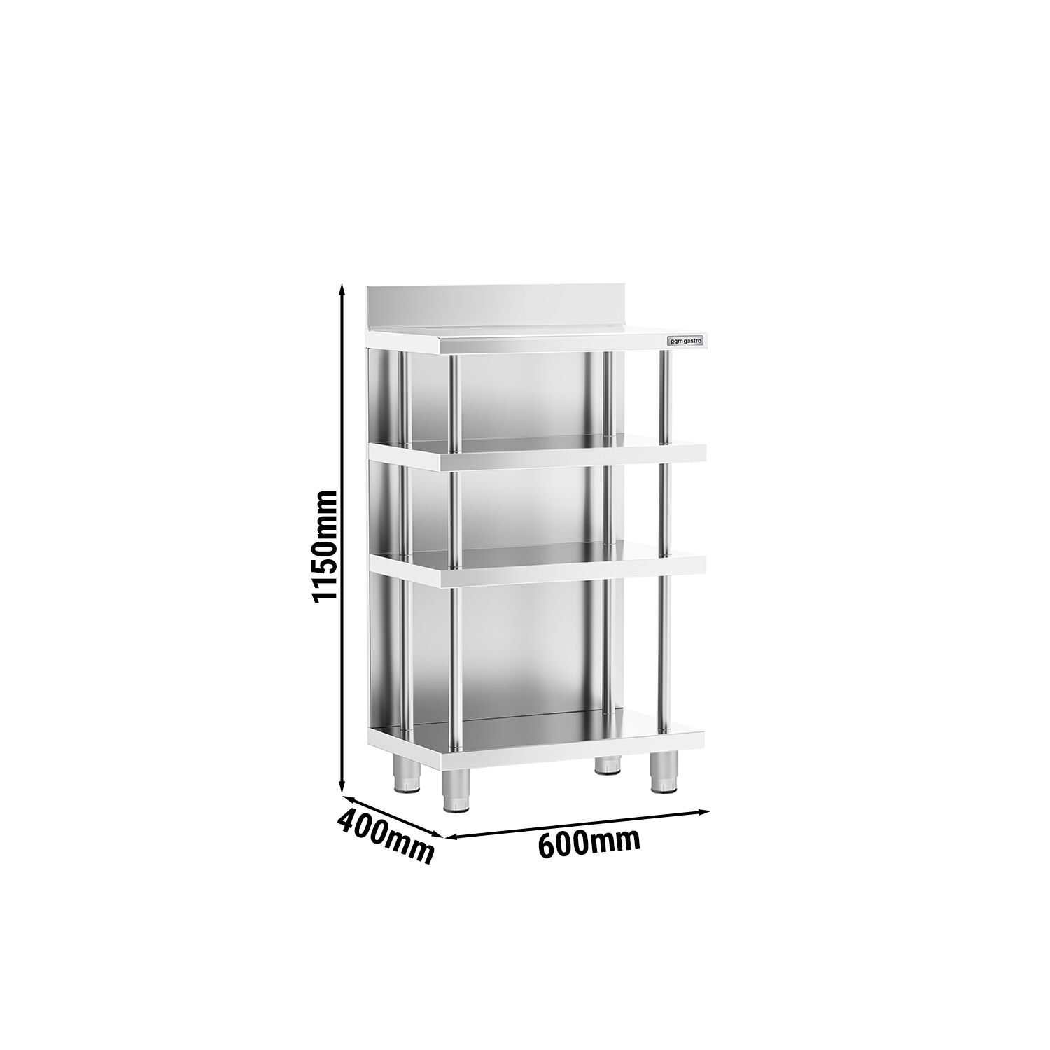 Table de préparation de cocktail - Acier inoxydable - 600x400mm