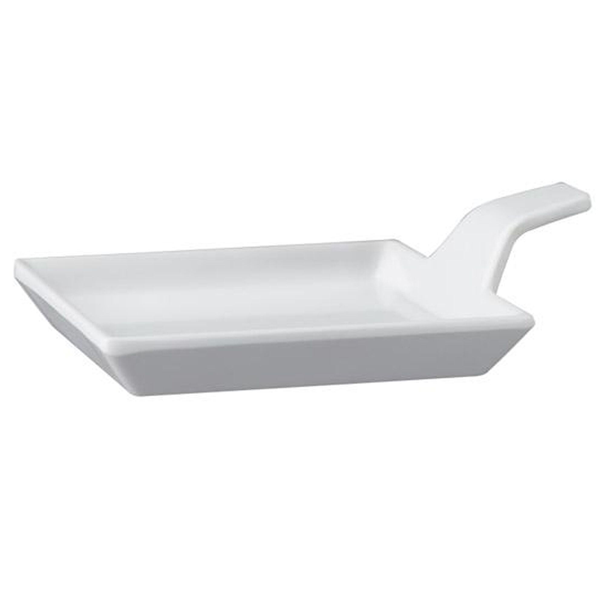 (24 Pièces) Assiette Fingerfood - FLYING BUFFET - Mélamine - 120 x 95 mm - Avec Poignée