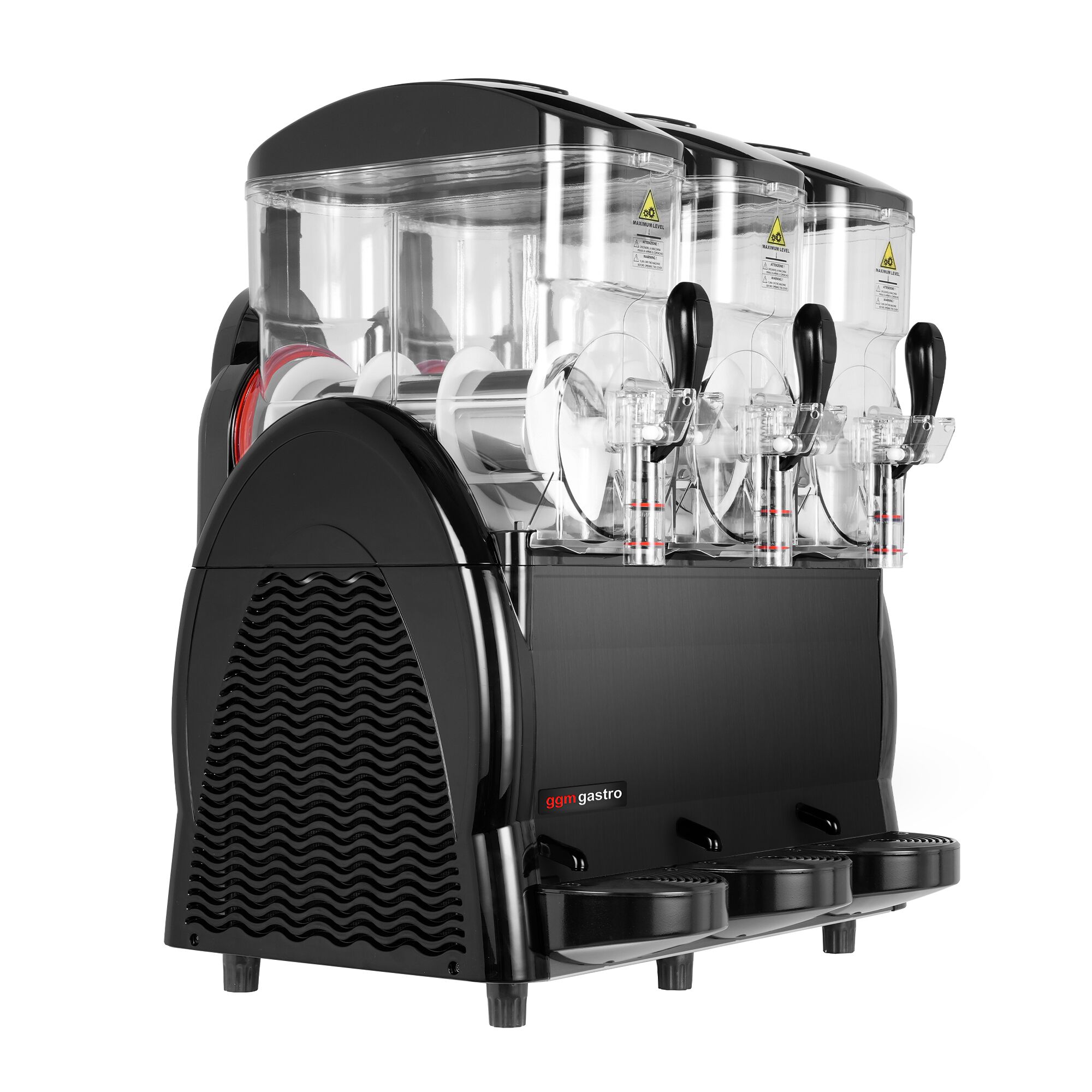 Aparat za slush - 3x 12 l - 1,15 kW - Crna