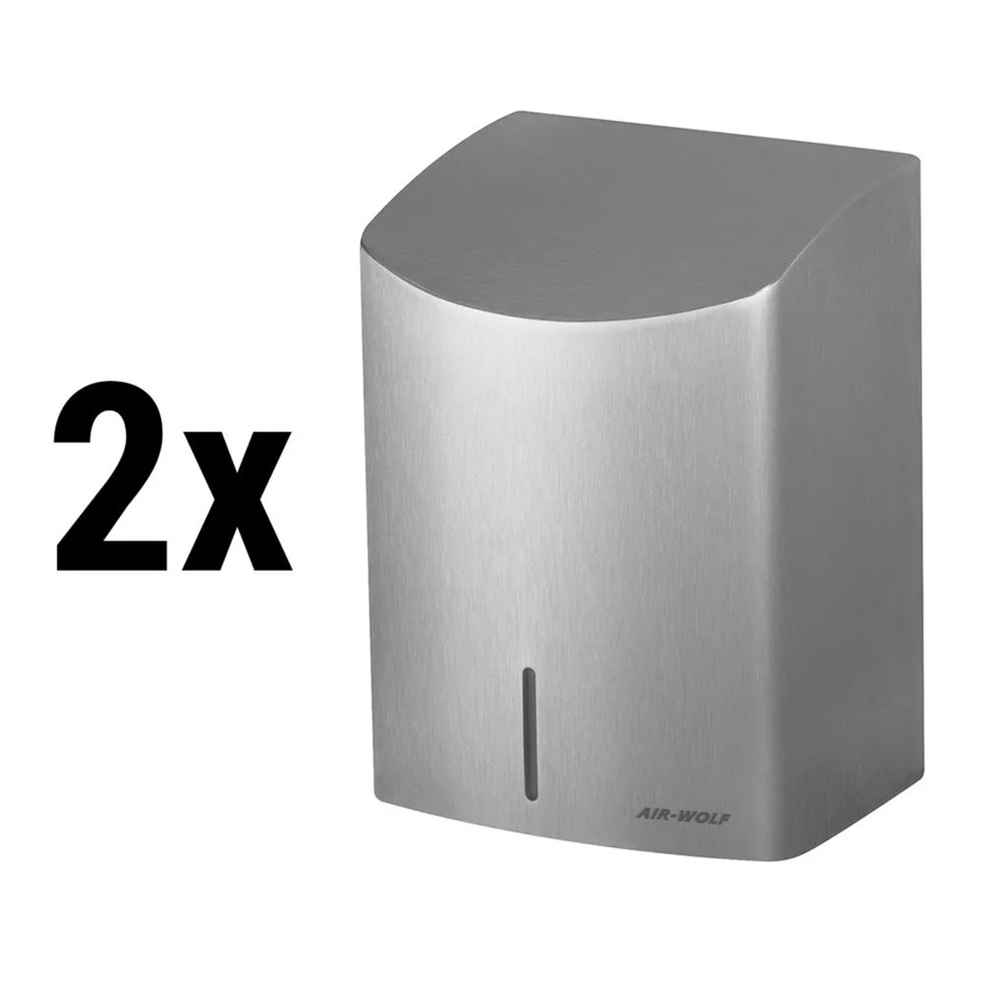 (2 pièces) AIR-WOLF | Sèche-mains avec capteur infrarouge -  inox