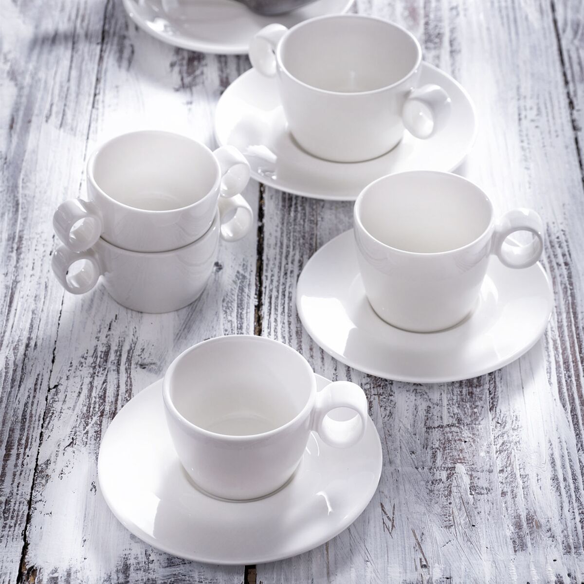 (6 pièces) LUX – Sous-tasse à espresso Maastricht – Ø 135 mm – Ivoire