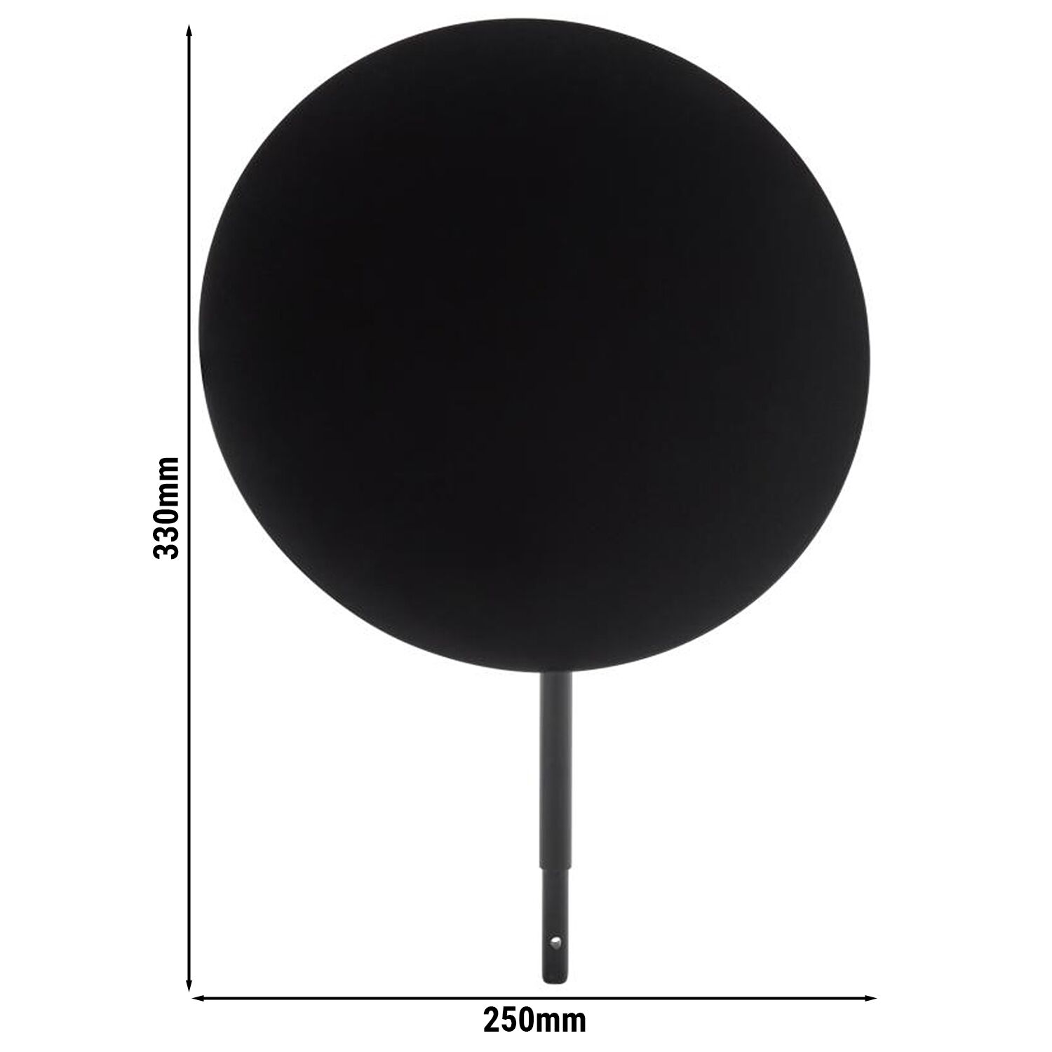 Panneau - VALO - Métal - Ø250mm - compatible avec 14030 - Noir