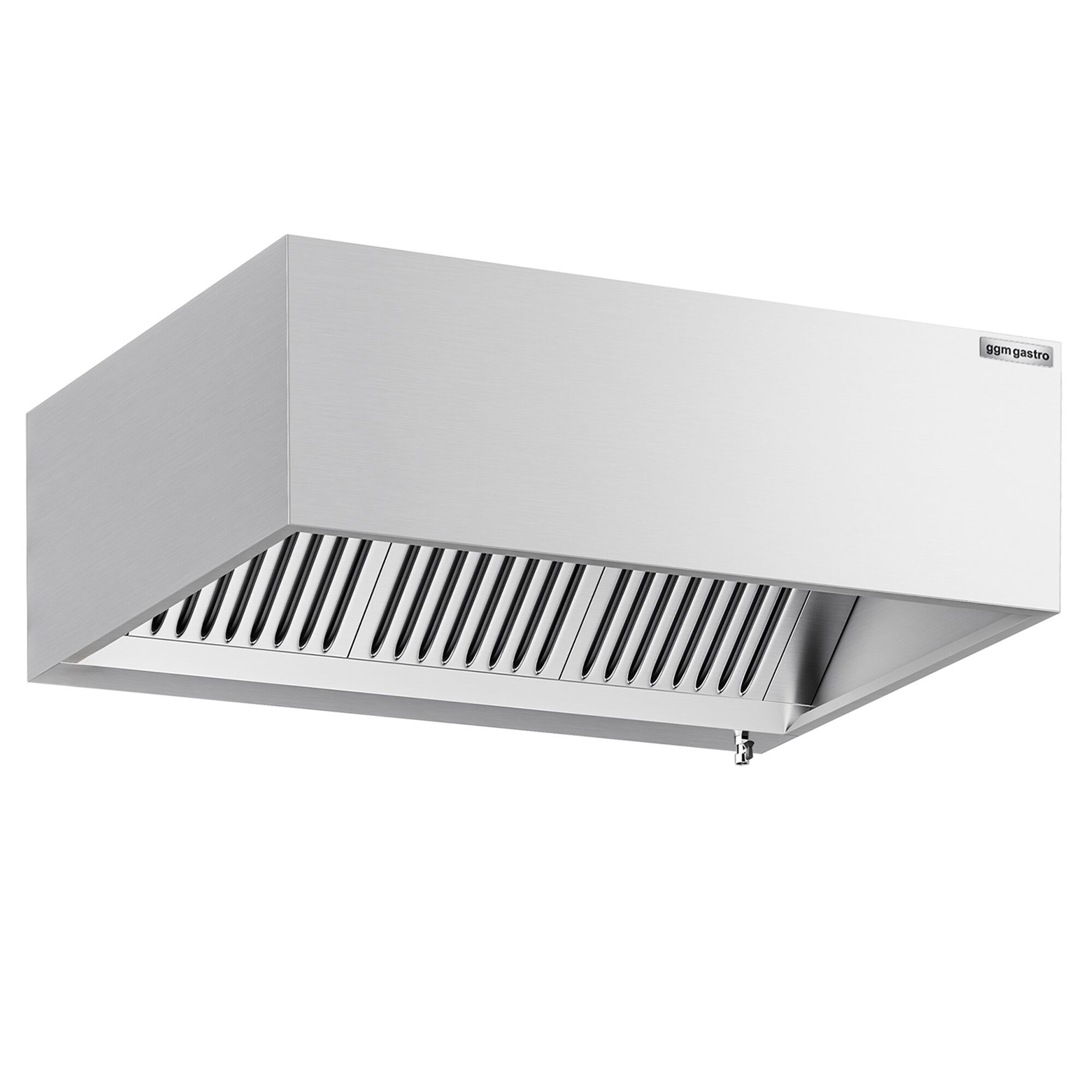 Induction box hood – 1400 mm – with filter & light – without motor