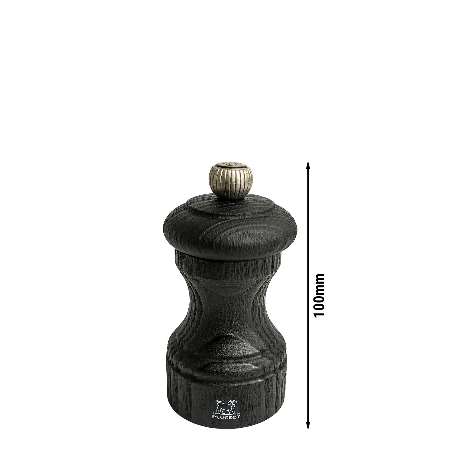 (6 pièces) PEUGEOT | BISTRO – Moulin à poivre – Bois – Noir – Hauteur : 100 mm