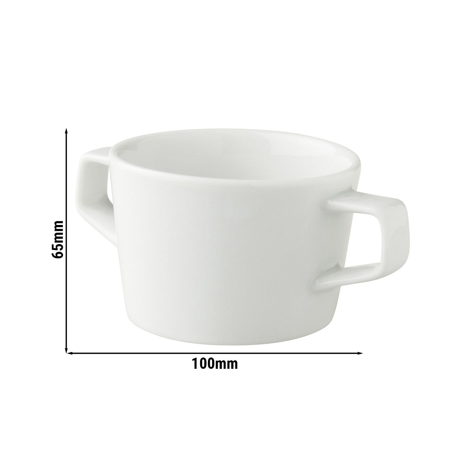 (6 pcs) WHITE DELIGHT - Bol à soupe - Ø 100mm - 300 ml - Blanc