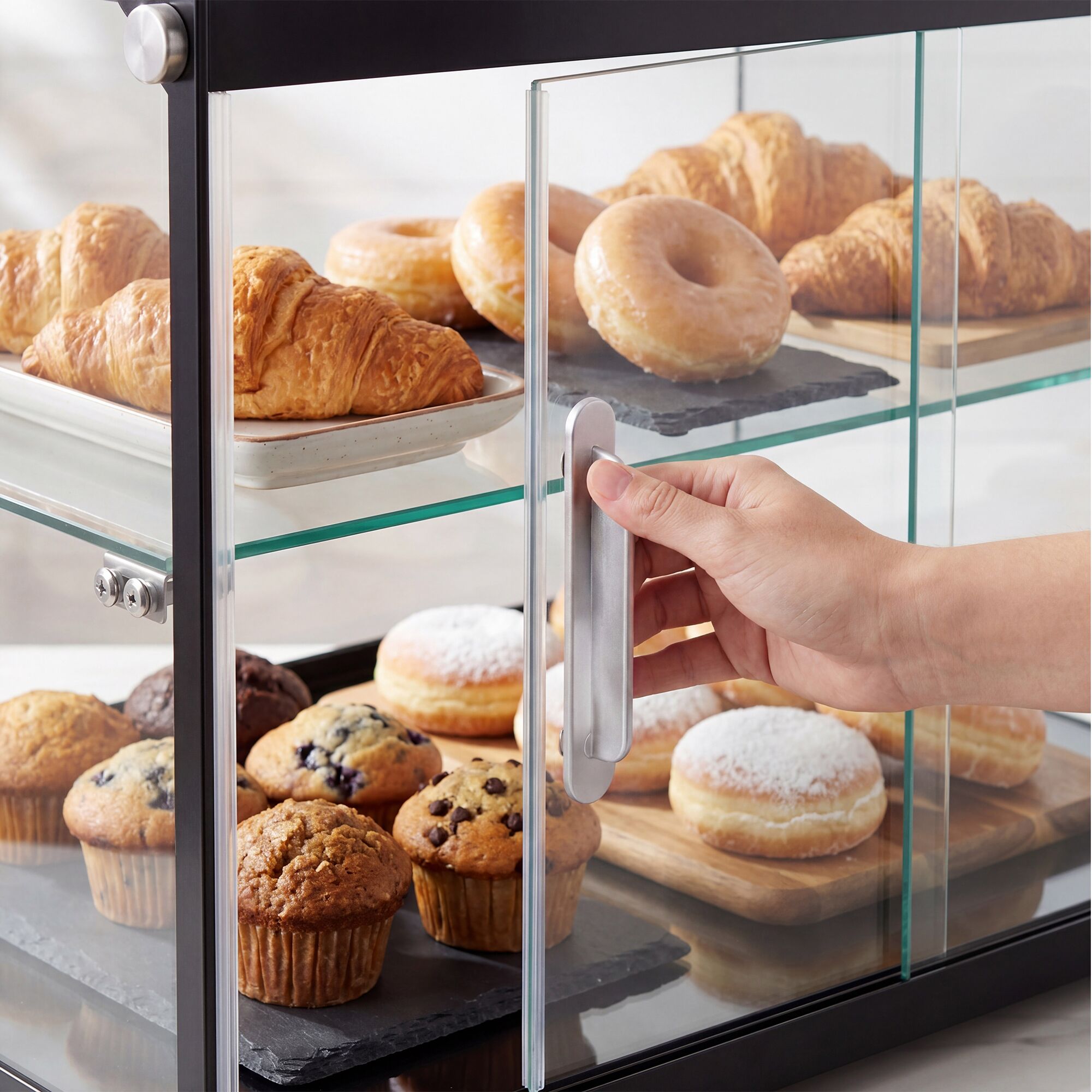 Vitrine de comptoir en verre trempé - 950x420mm