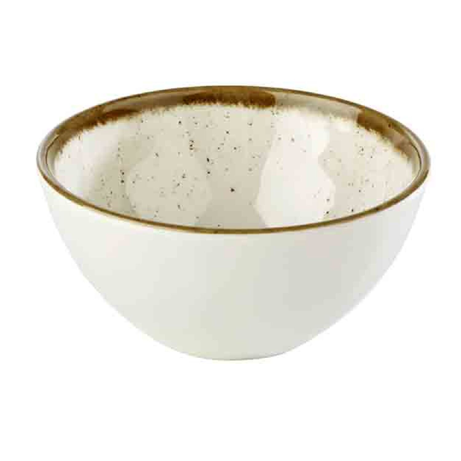 (6 pcs) Coupe - STONE ART - Mélamine - 300ml - carré - lot de 6 - 120x120mm - Profondeur : 60mm - Blanc/Brun