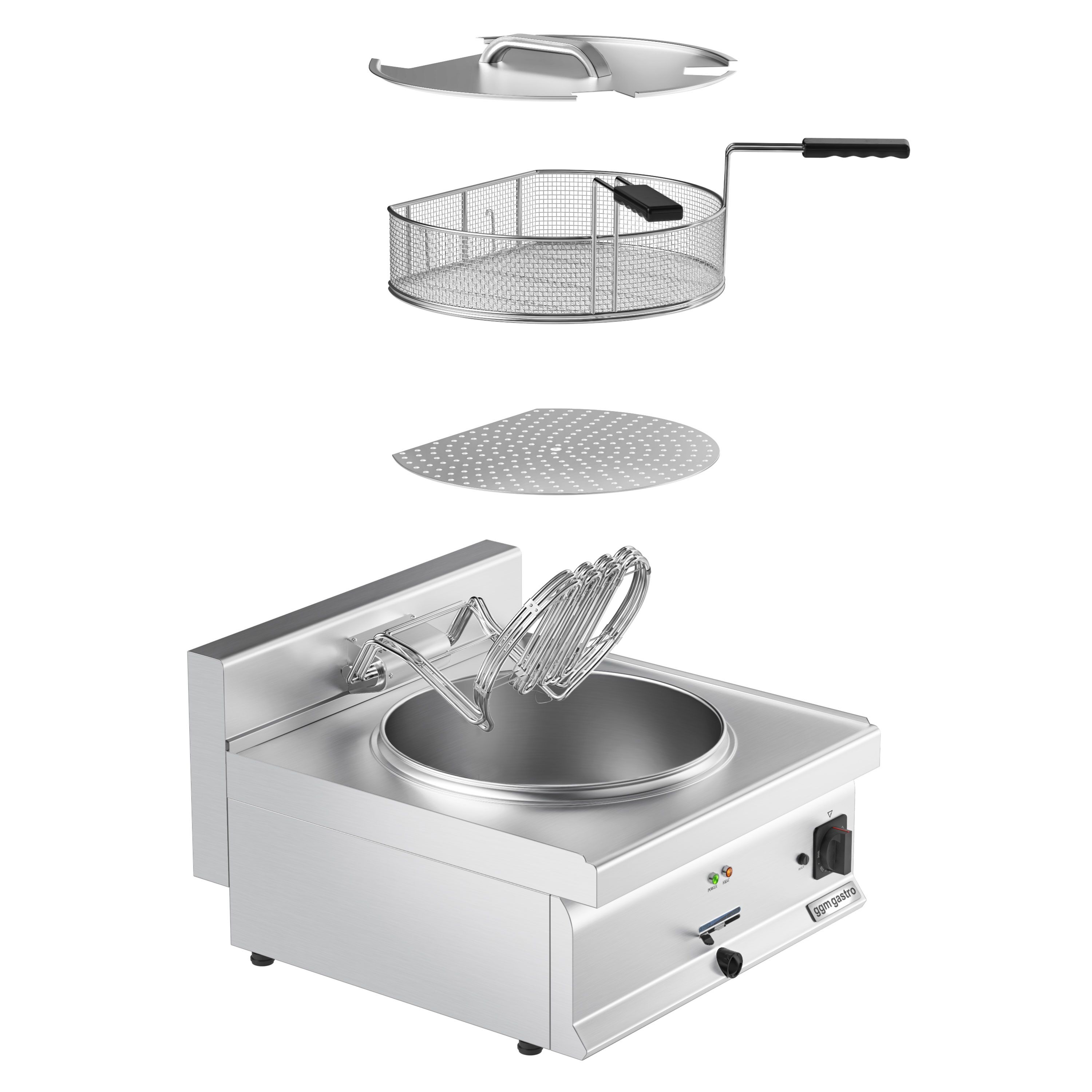 Friteuse électrique professionnelle pour poisson - 25L - 15kW